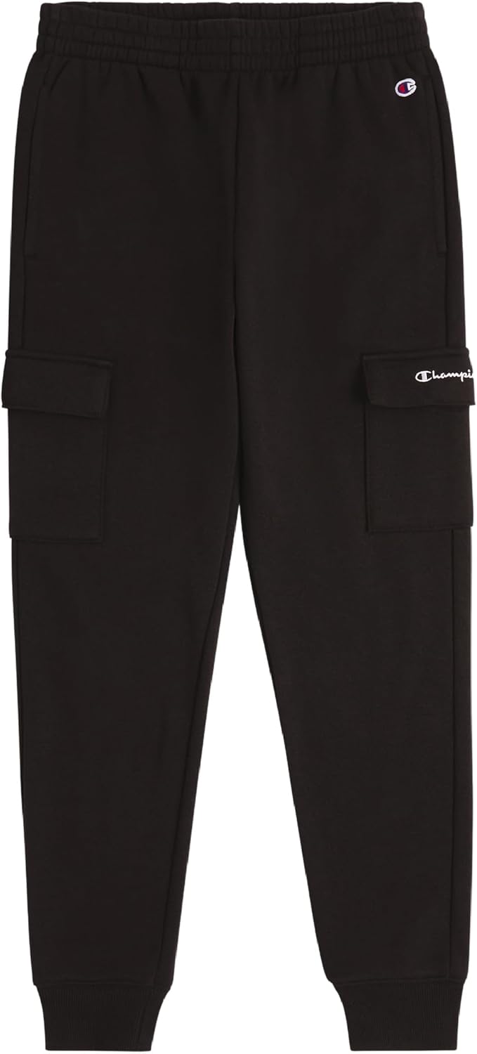 Champion Boys Sweatpant with Cargo Pockets Brushed Fleece Boys Cargo Joggers for...