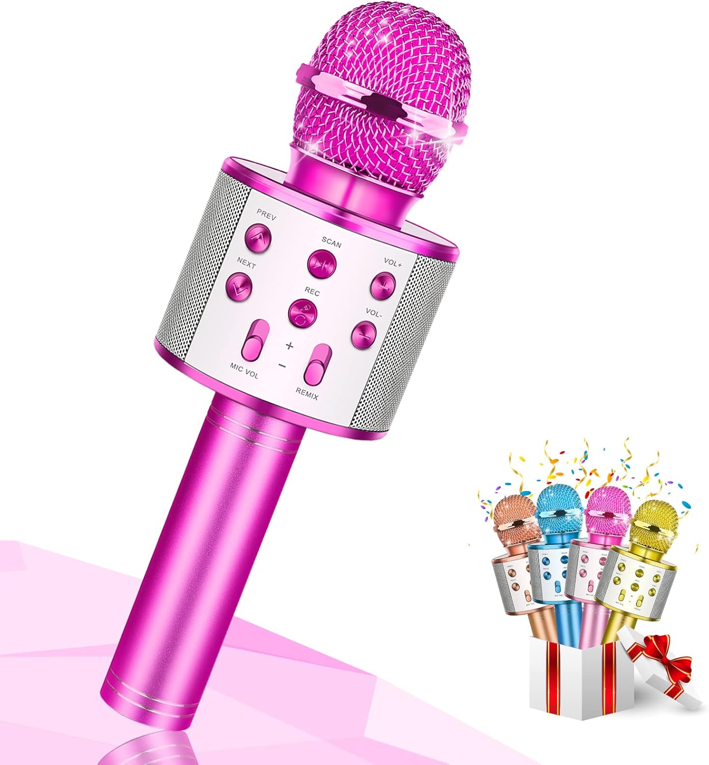 Dislocati Gifts for 3-12 Year Olds Girls, Microphone for Kids Toys for 3-12 Year...
