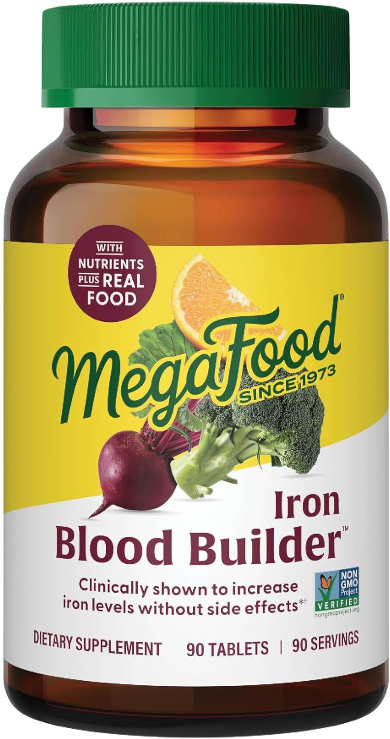 MegaFood Blood Builder - Iron Supplement Clinically Shown to Increase Iron Level...