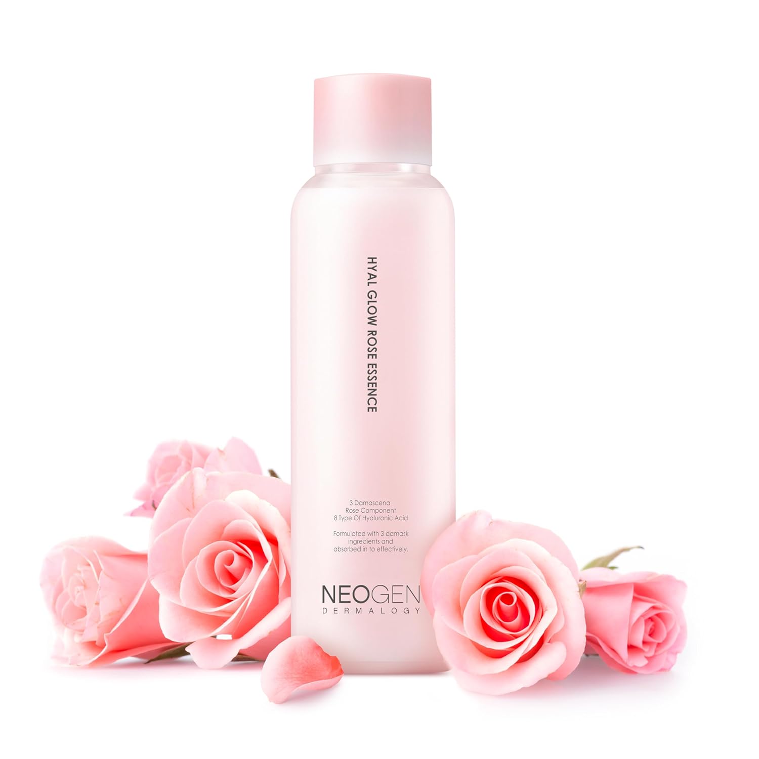 DERMALOGY by Neogen Hyal Glow Rose Essence - Hydrating Essence with 74% of Damas...
