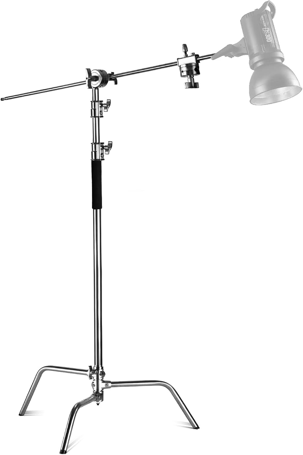 NEEWER Pro 100% Stainless Steel Heavy Duty C Stand with Boom Arm, Max Height 10....