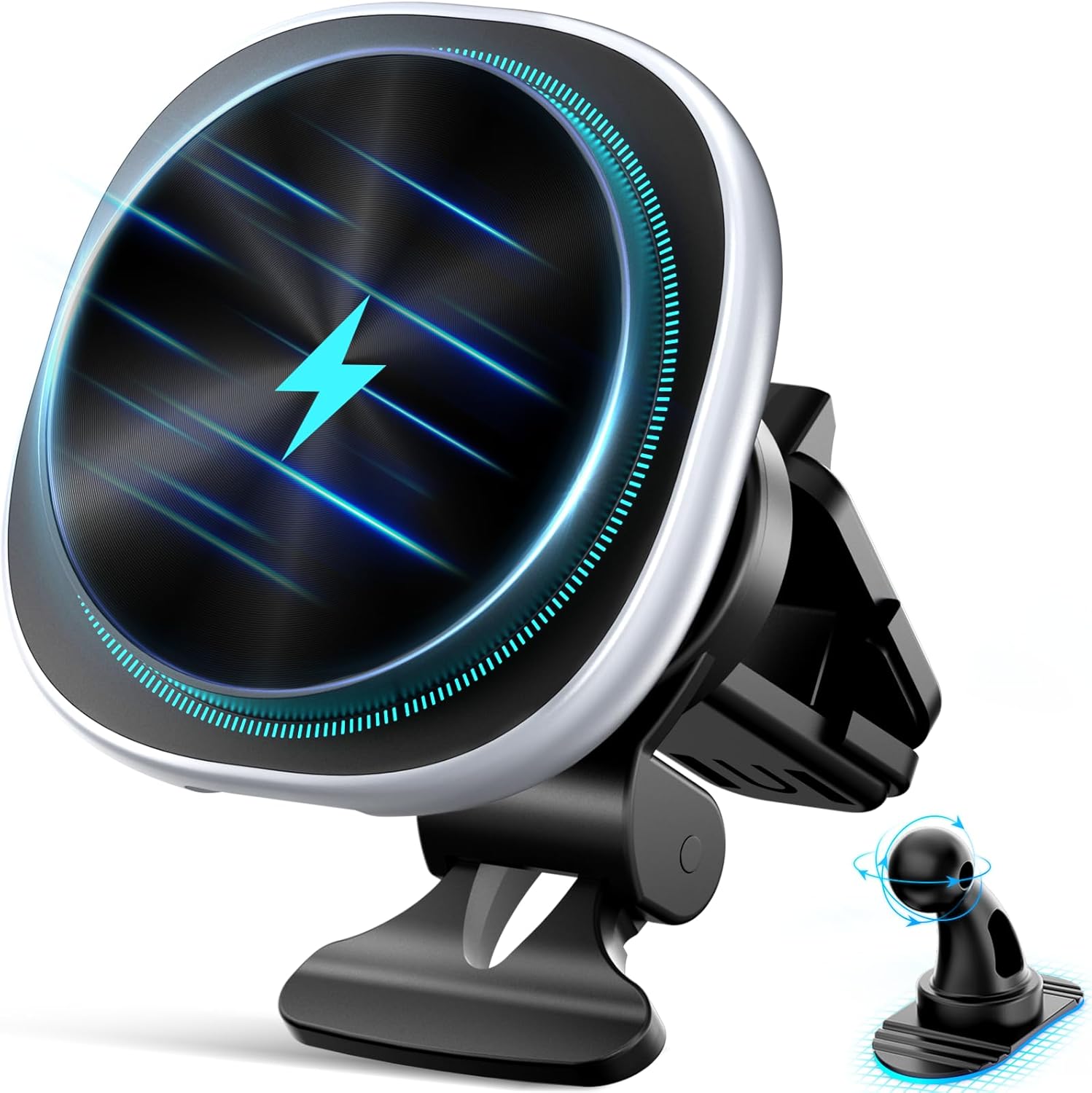 for MagSafe Car Mount Charger, 15W Fast Charging Strong Magnetic Phone Holder fo...