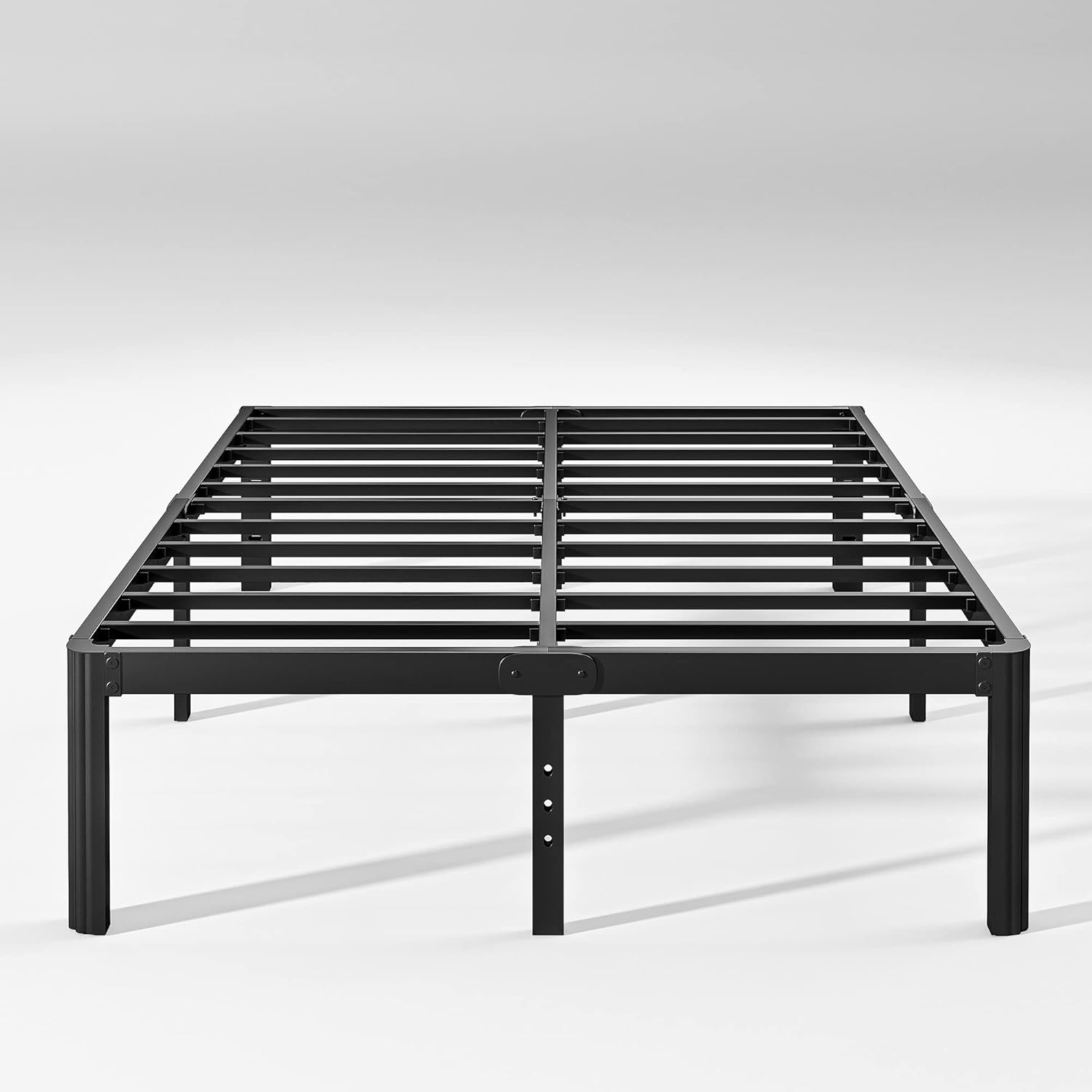 14in Full Size Bed Frame No Box Spring Needed, Heavy Duty Metal Platform Bed Fra...