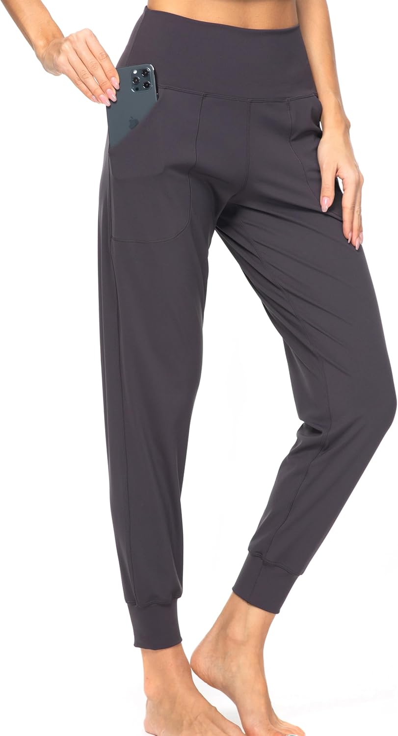 Kcutteyg Womens Joggers with Pockets, Lightweight Quick Dry Athletic Workout Sof...