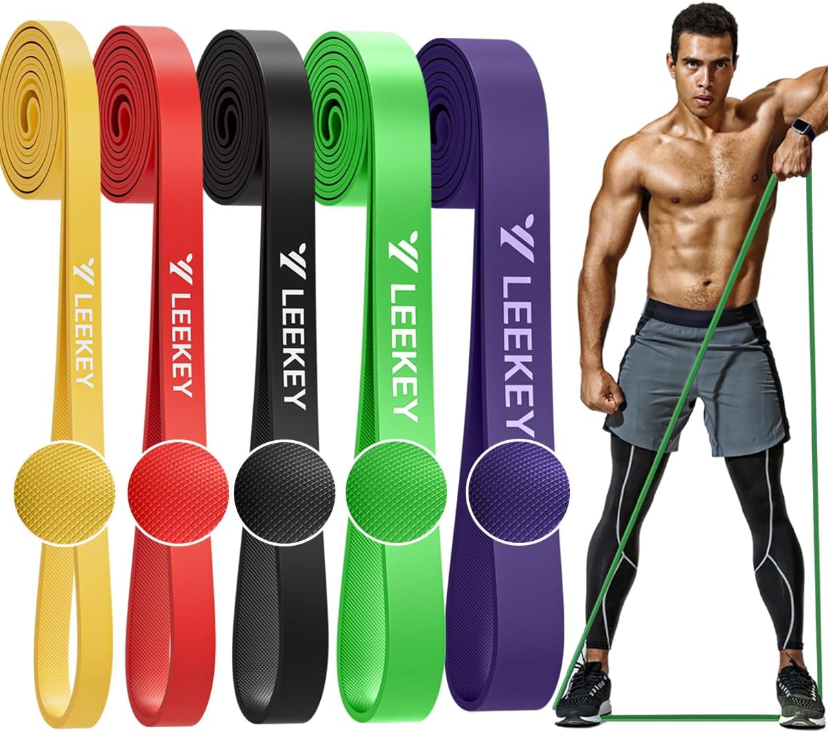LEEKEY Resistance Bands, Exercise Bands Pull Up Assist Bands - Workout Bands Set...