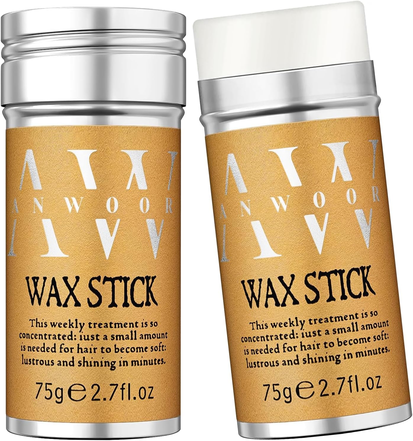 Hair Wax Stick, 2PCS - Wax Stick For Hair Wigs Hair Slick Stick For Hair Fly Awa...