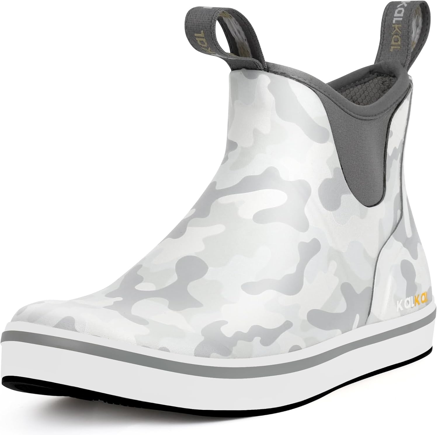 Kalkal Deck Boots for Men, Waterproof Men's Rain Boots, Saltwater Fishing Bootie...
