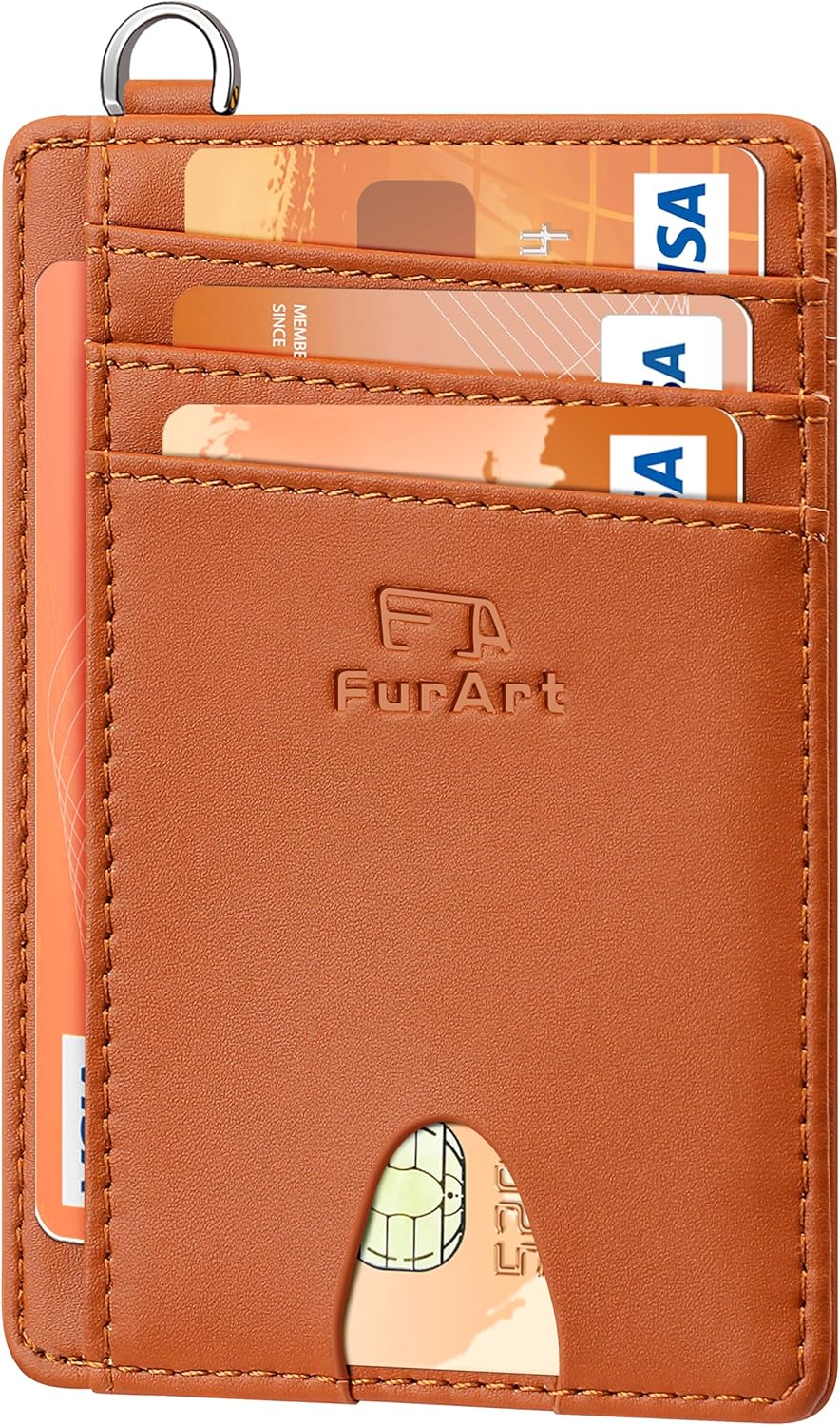 FurArt Slim Minimalist Wallet, Front Pocket Wallets, RFID Blocking, Credit Card...