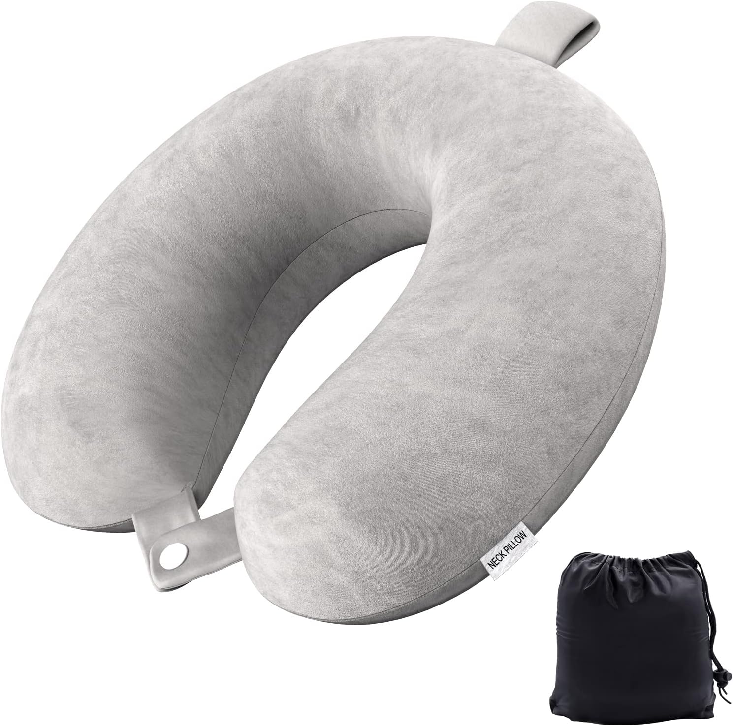 Travel Pillow Memory Foam Neck Pillow Lightweight Quick Pack for Airplane Train...