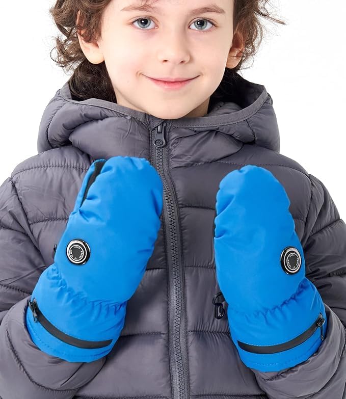 Aroma Season Heated Gloves for Kids, Heated Mittens Gloves for Kids Children, El...