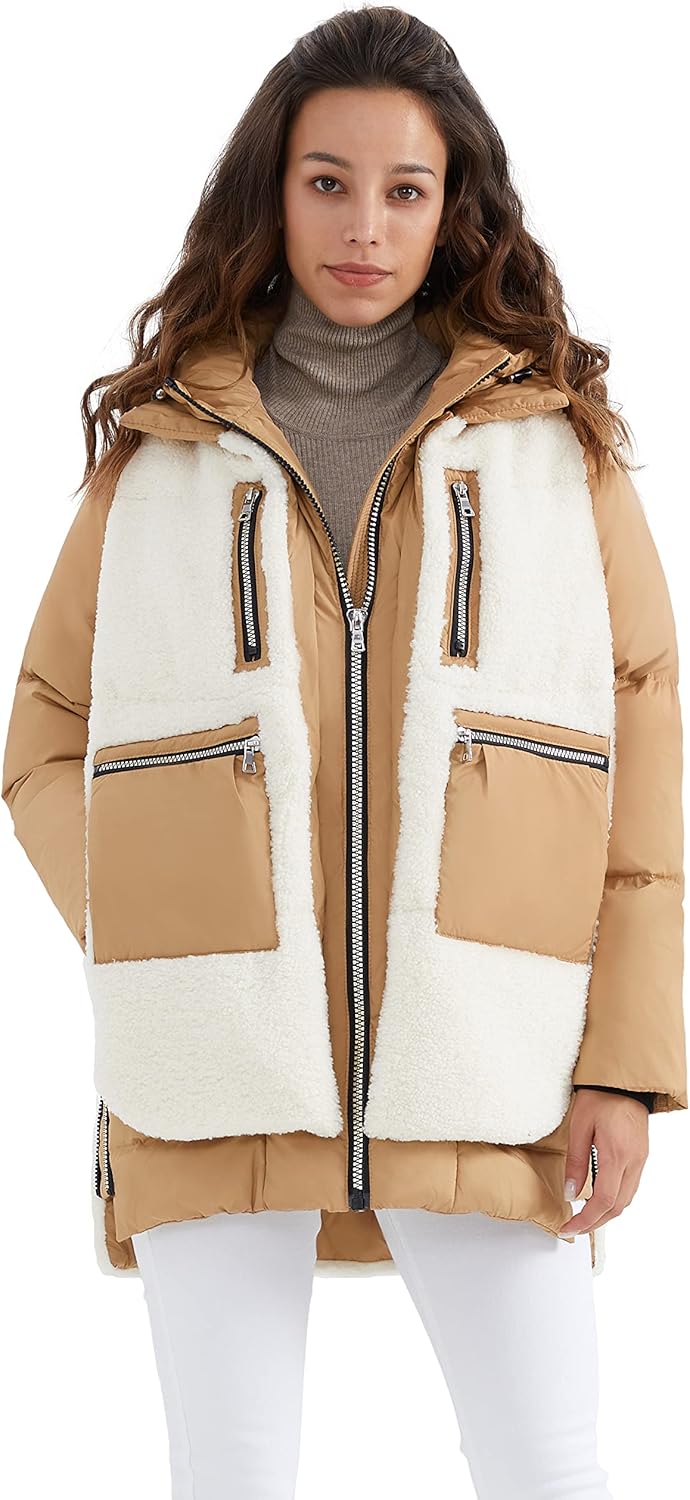 Orolay Women's Thickened Winter Down Coat Windproof Hooded Puffer Jacket with 6...