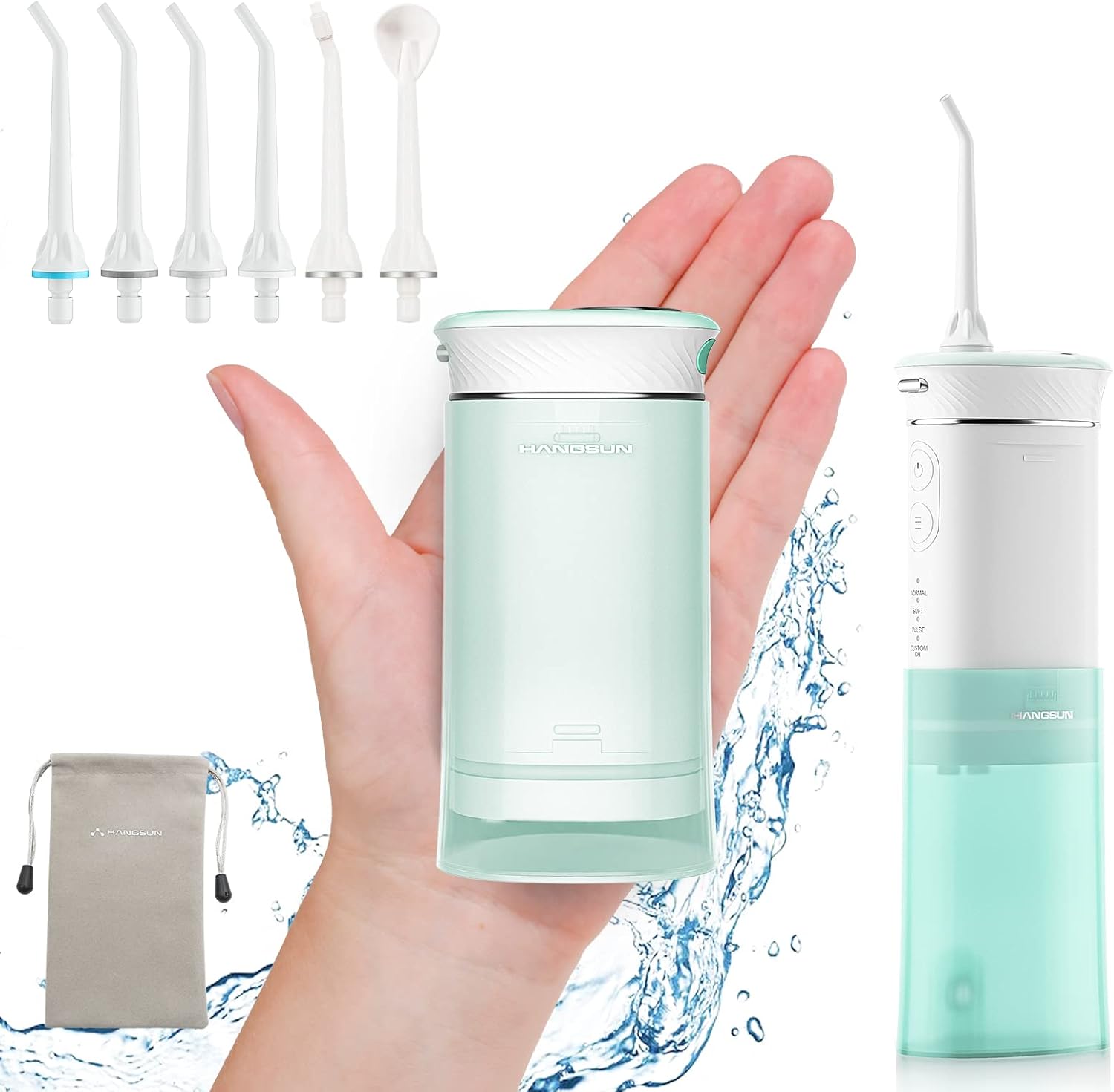 Hangsun Travel Water Flosser, Mini Cordless Oral I...
