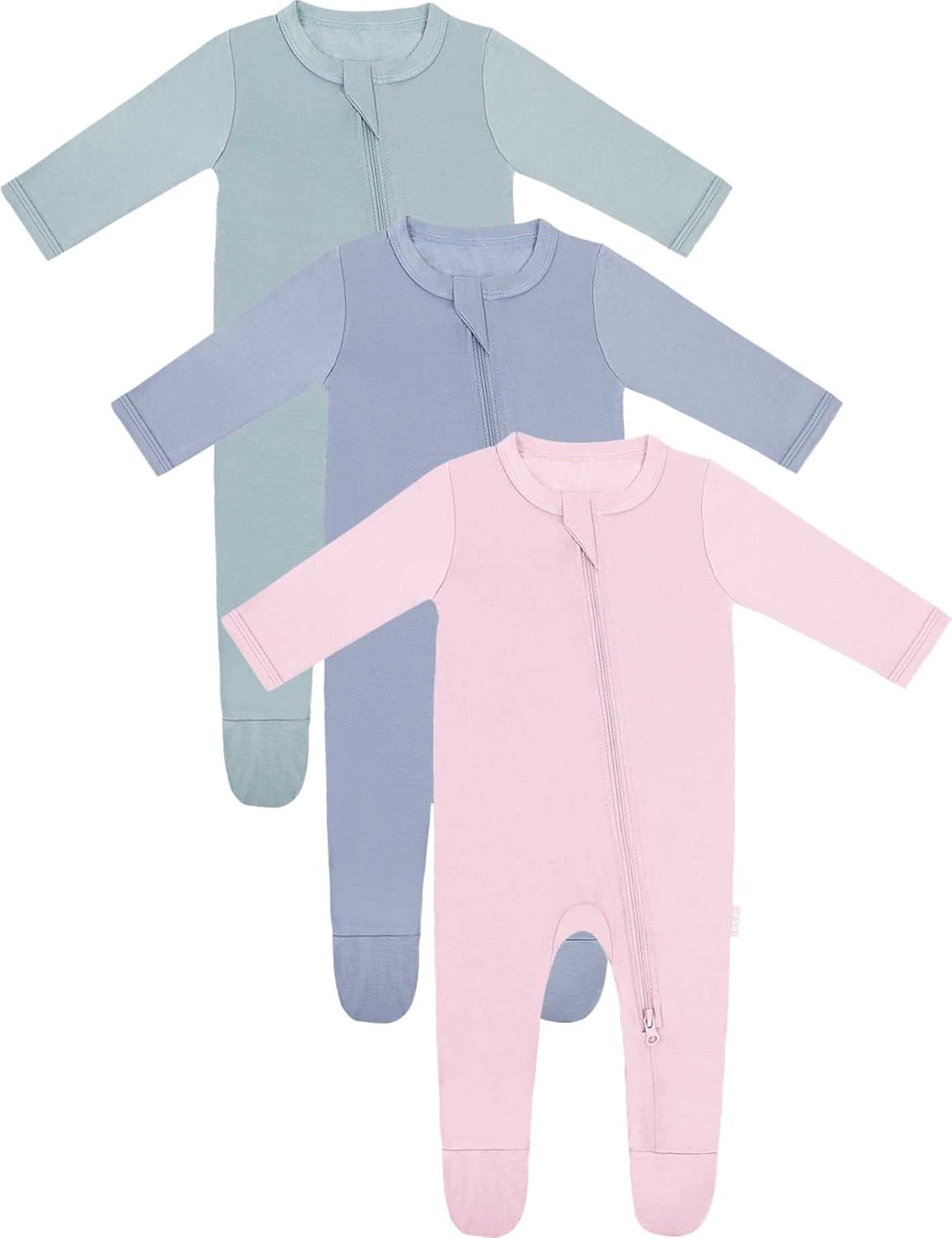RRP Unisex Baby Footies Pajamas,Rayon Derived From Bamboo,Buttery Soft Sleep 'N...