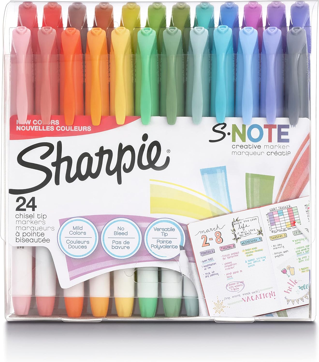 SHARPIE S-Note Creative Markers, Pastel Highlighters, Art Marker Set, Assorted C...