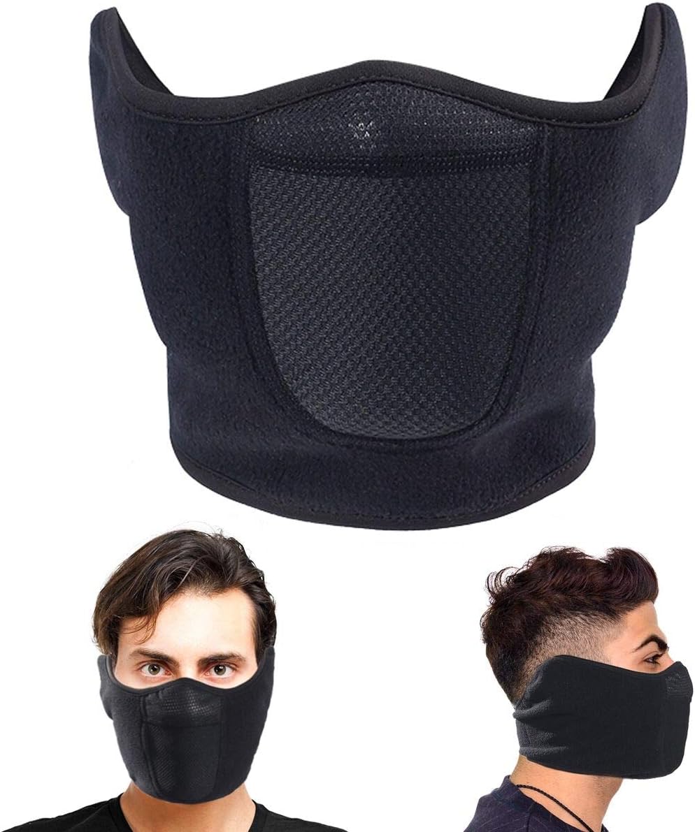 Balaclava Half Face Mask Adjustable Fastener Windproof Men Women for Skiing Snow...