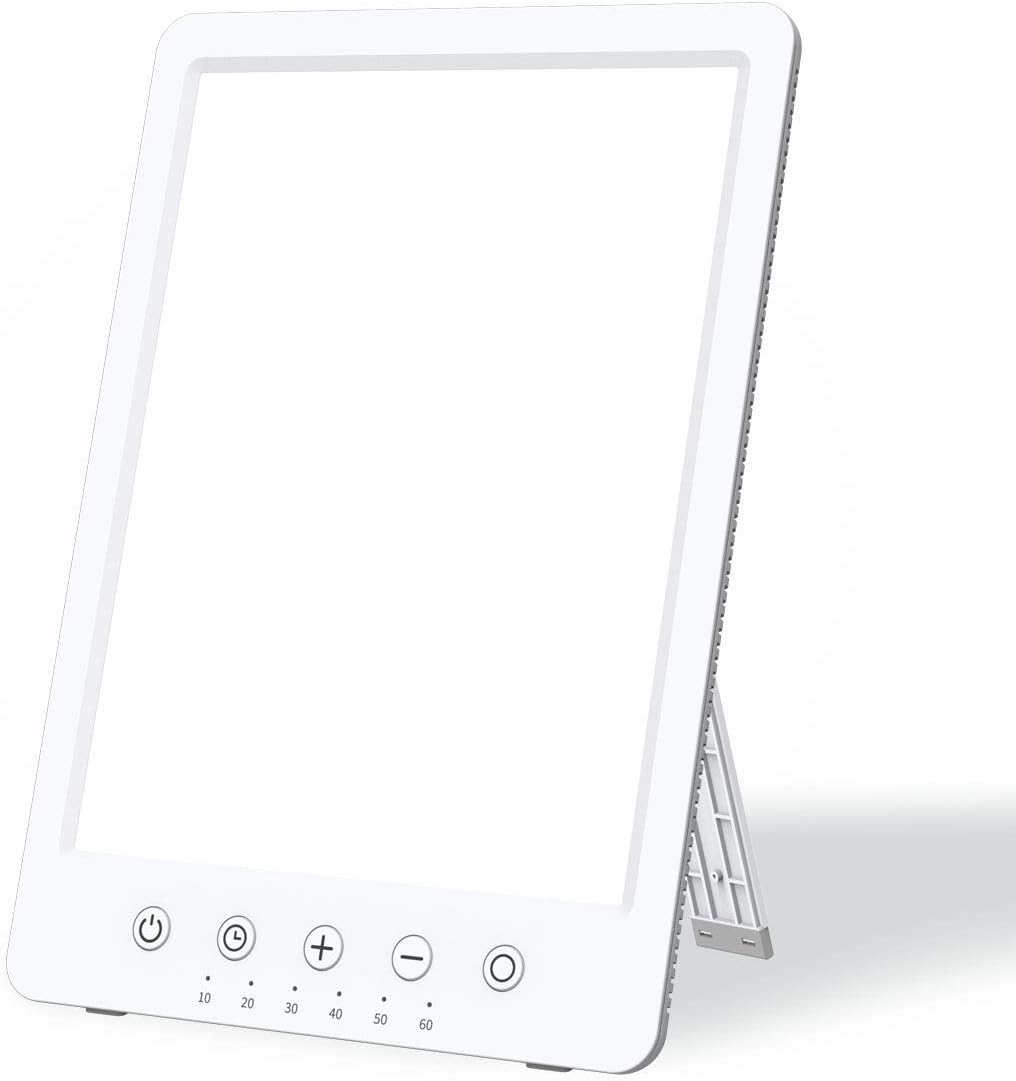Easysleep Sun Lamp 10000 Lux LED Energy Therapy White Warm Light with 7 Timer an...