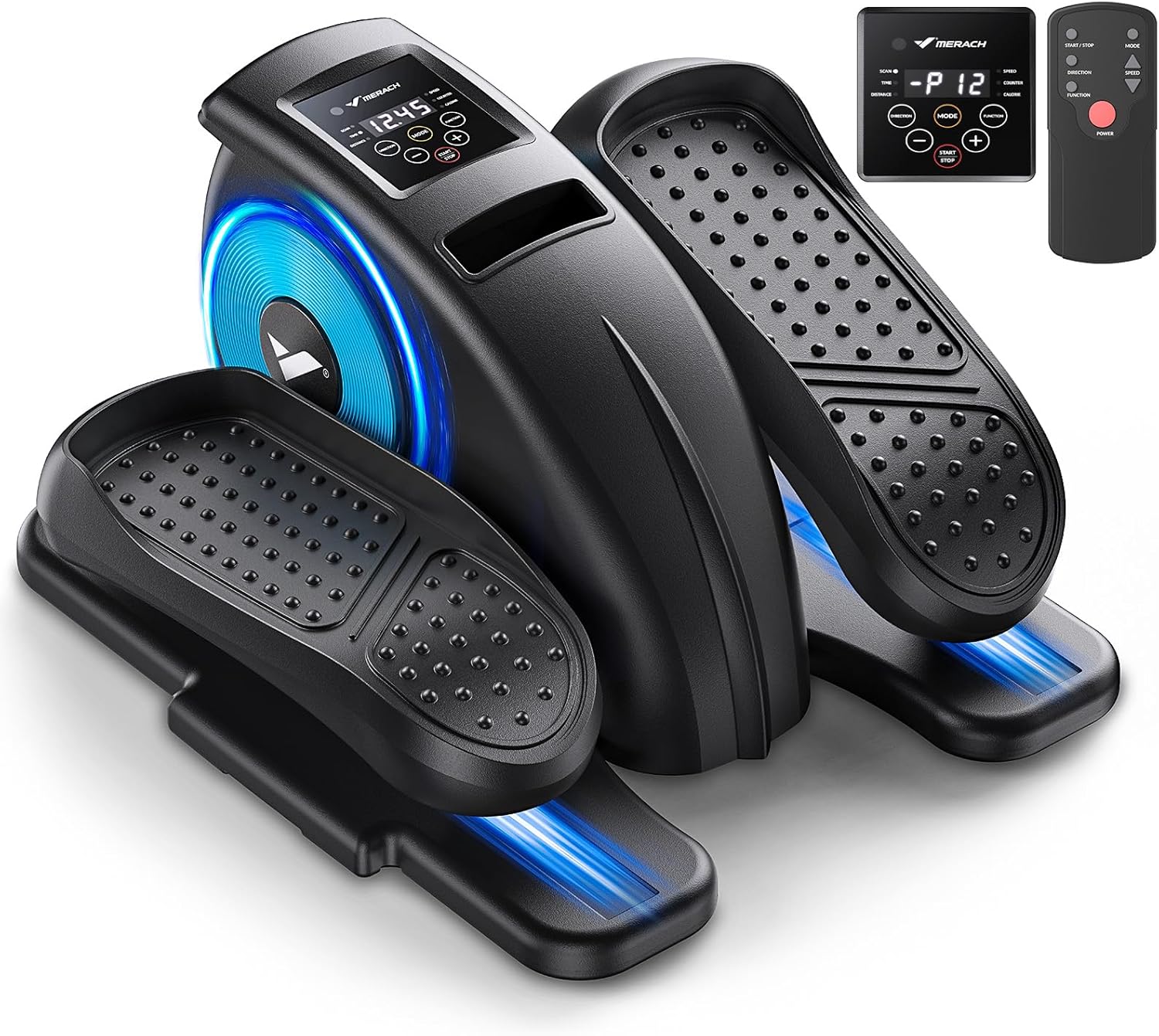 MERACH Under Desk Elliptical Machine, Ellipse Leg Exerciser for Seniors Adults F...