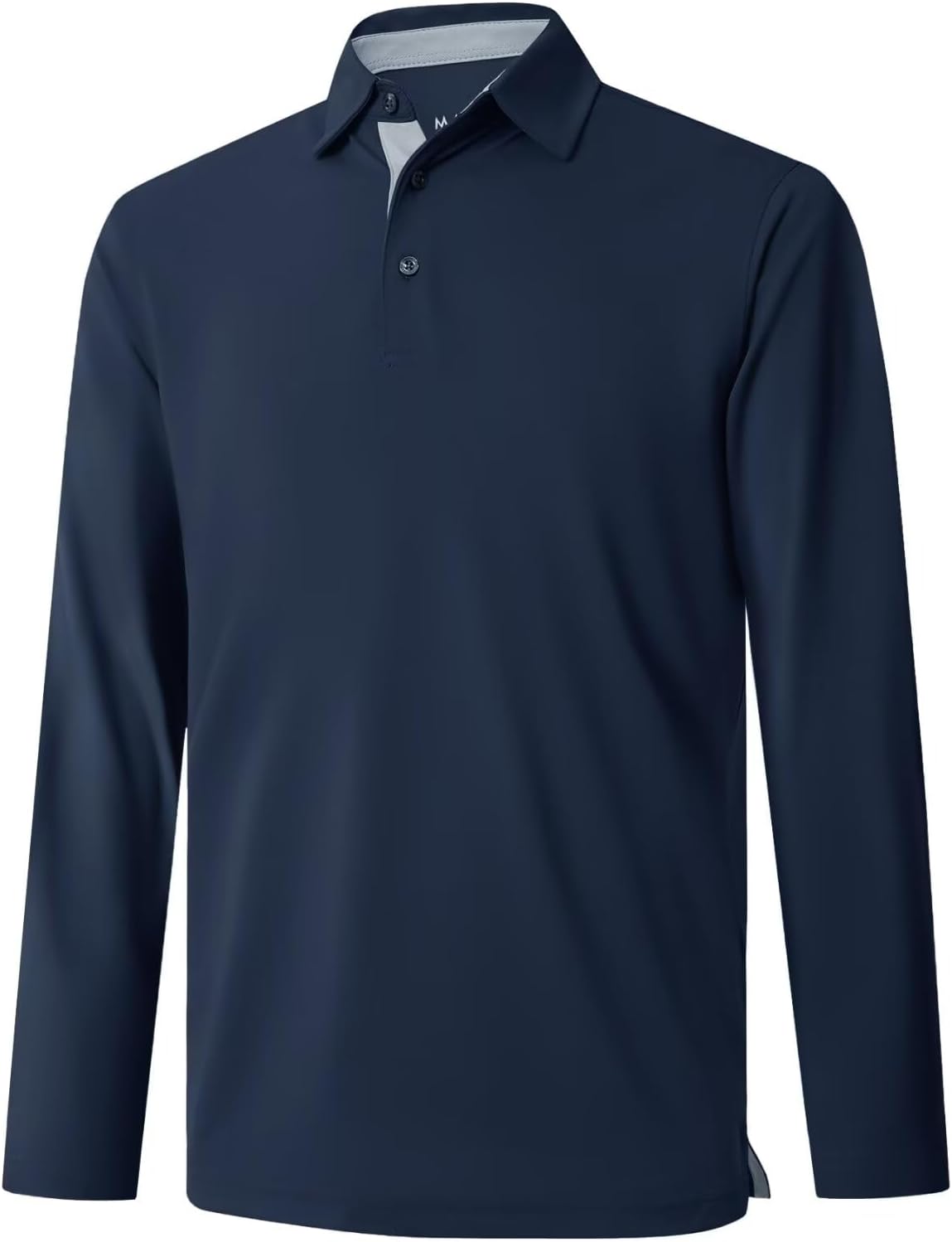 Mens Golf Shirt Short and Long Sleeve Moisture Wicking Dry Fit Performance Solid...