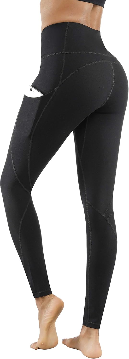 Lingswallow High Waist Yoga Pants - Yoga Pants with Pockets Tummy Control, 4 Way...