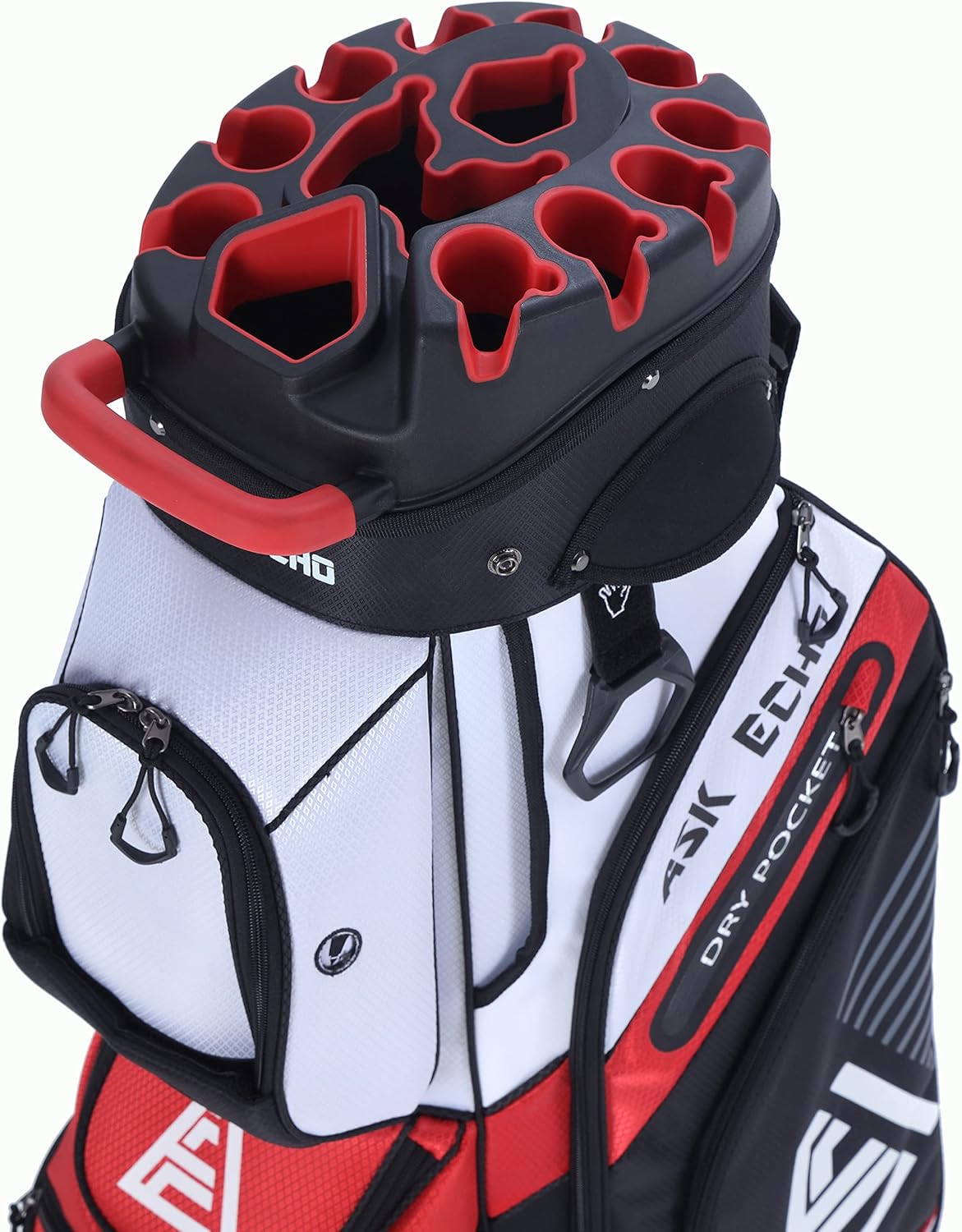 ASK ECHO T-Lock Golf Cart Bag with 14 Way Organize...