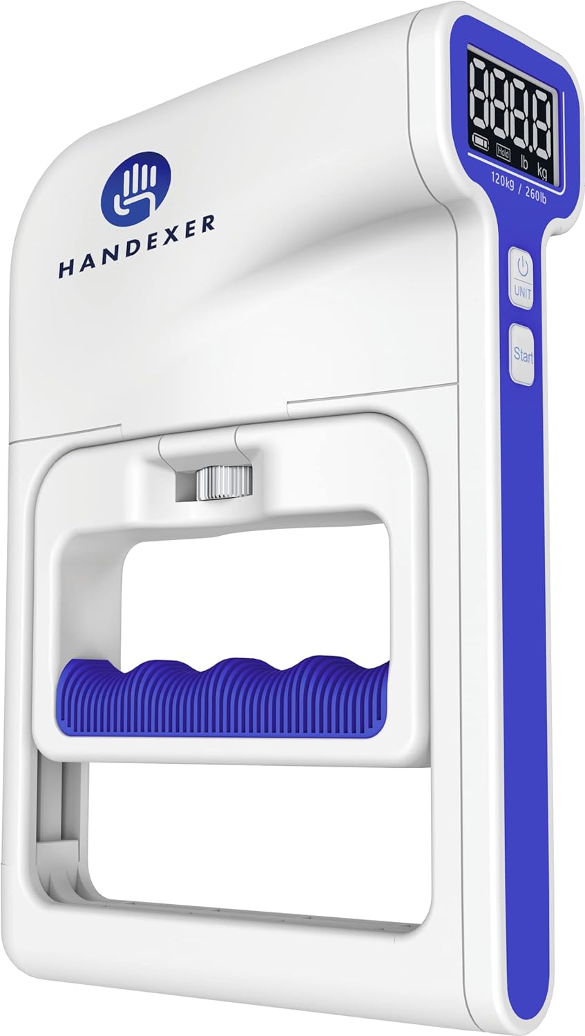 Grip Strength Tester 265lb/120kg, Digital Hand Dynamometer FDA Registered with B...
