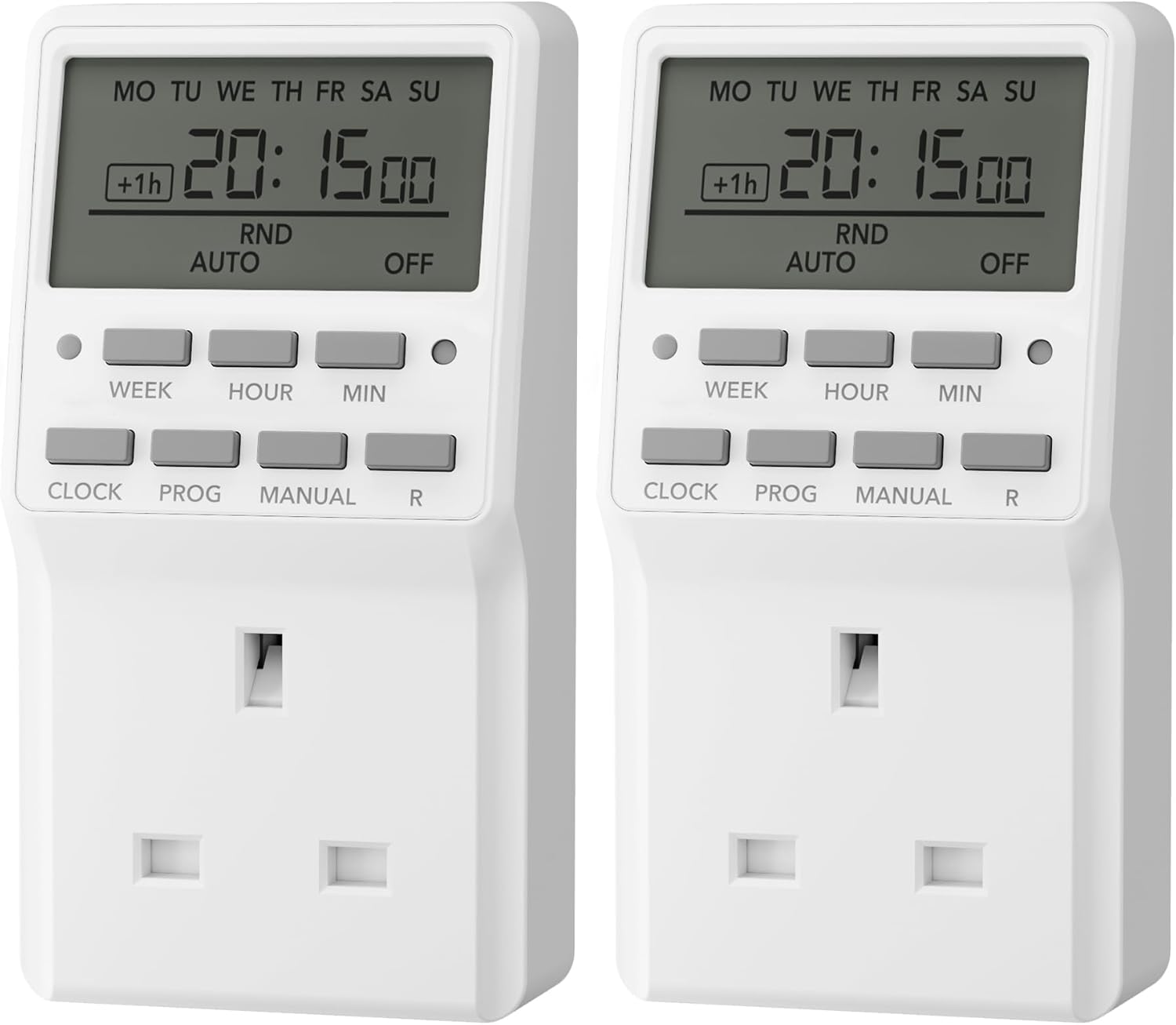 HBN 7 Day Digital Timer with Countdown Setting,Heavy Duty Electrical Socket Plug...