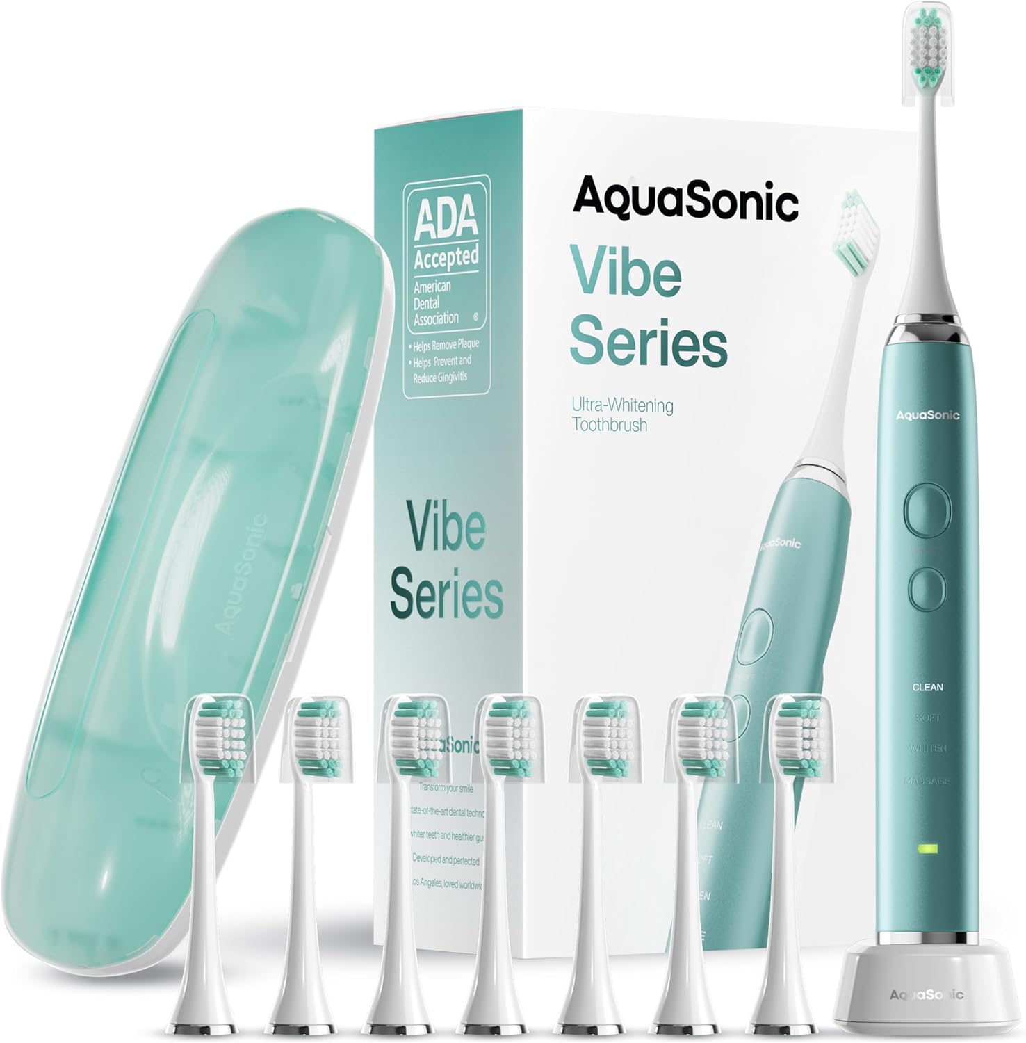 Aquasonic Vibe Series Ultra-Whitening Toothbrush – ADA Accepted Power Toothbrush...