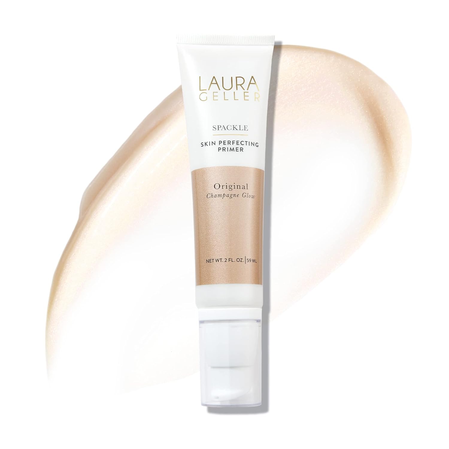 LAURA GELLER NEW YORK Spackle Primer - Champagne Glow - Super-Size 2 Fl Oz - Hya...