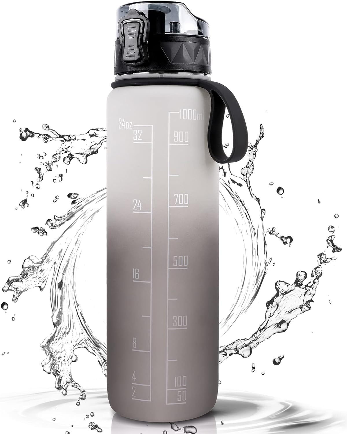 FULDENT Sports Water Bottle 1L Leakproof Design Water Bottle, BPA Free Tritan Pl...