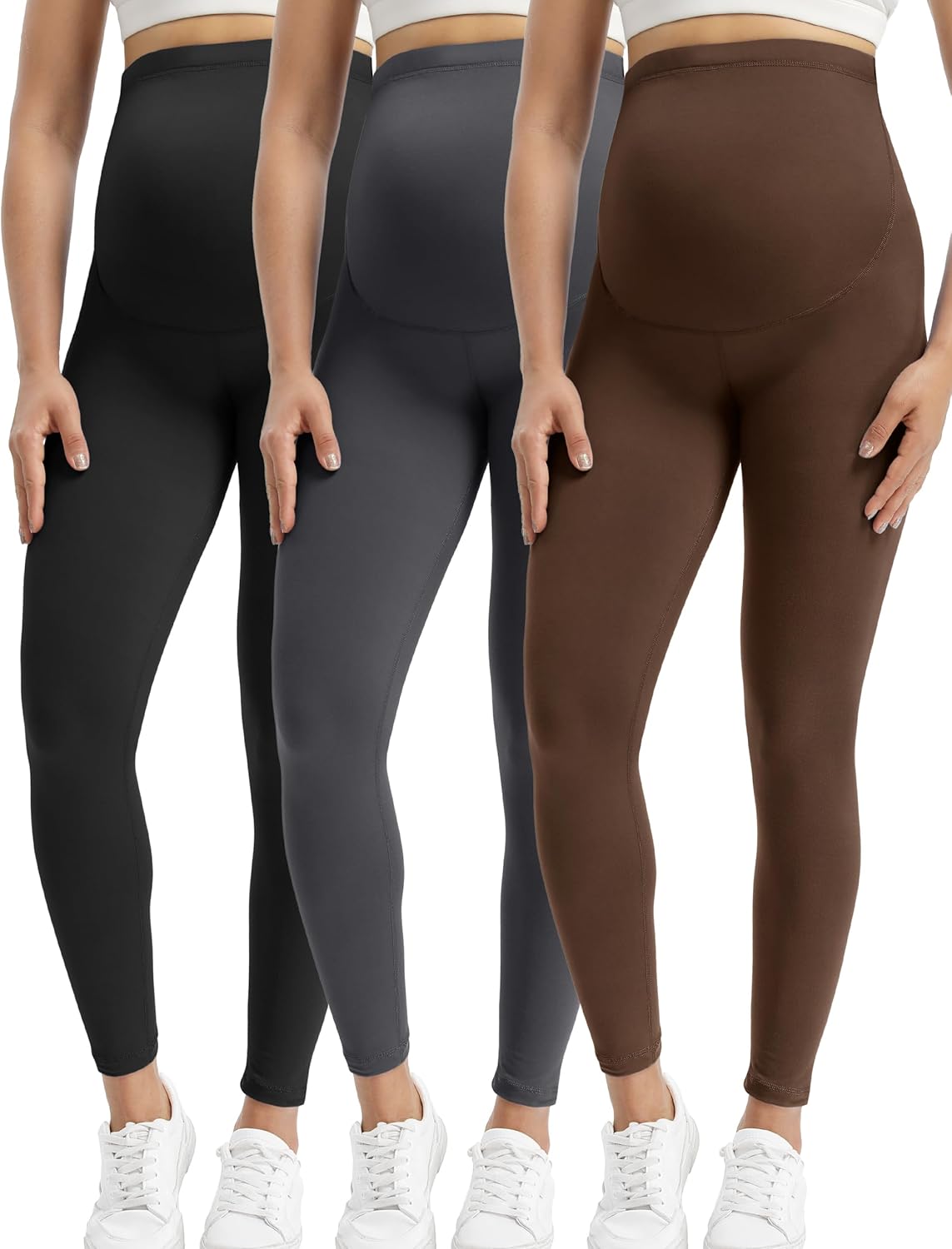 Buttergene Women's Maternity Leggings over the Belly Pregnancy Active Wear Worko...