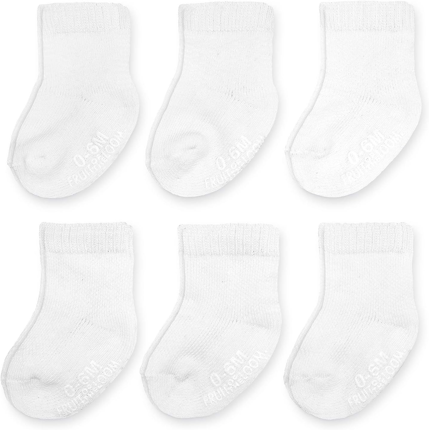 Fruit of the Loom Baby Girls' Modern 12-24 Months White