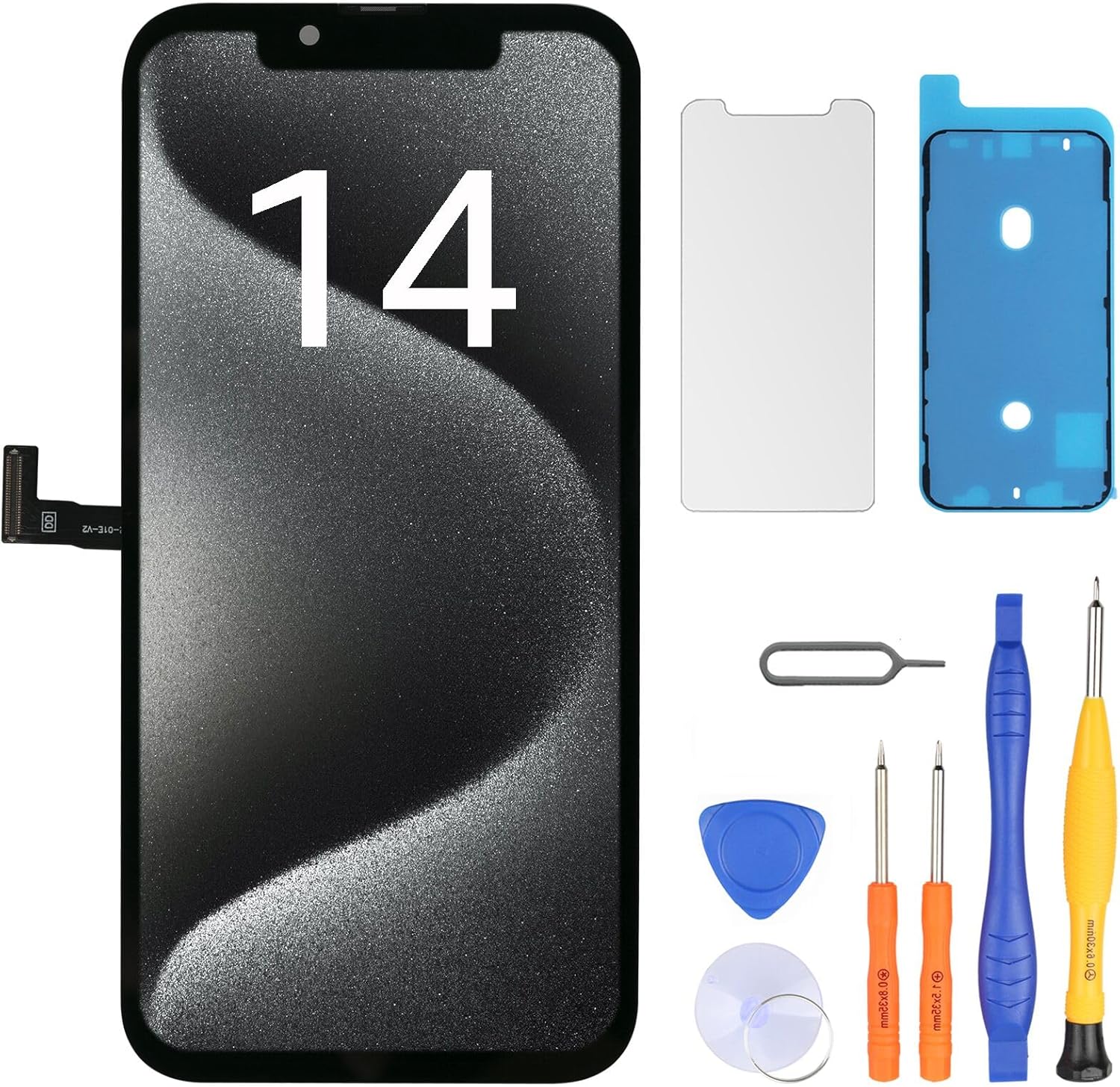 LL TRADER Screen Replacement for iPhone 14 6.1" LCD Retina FHD Display COF Touch...