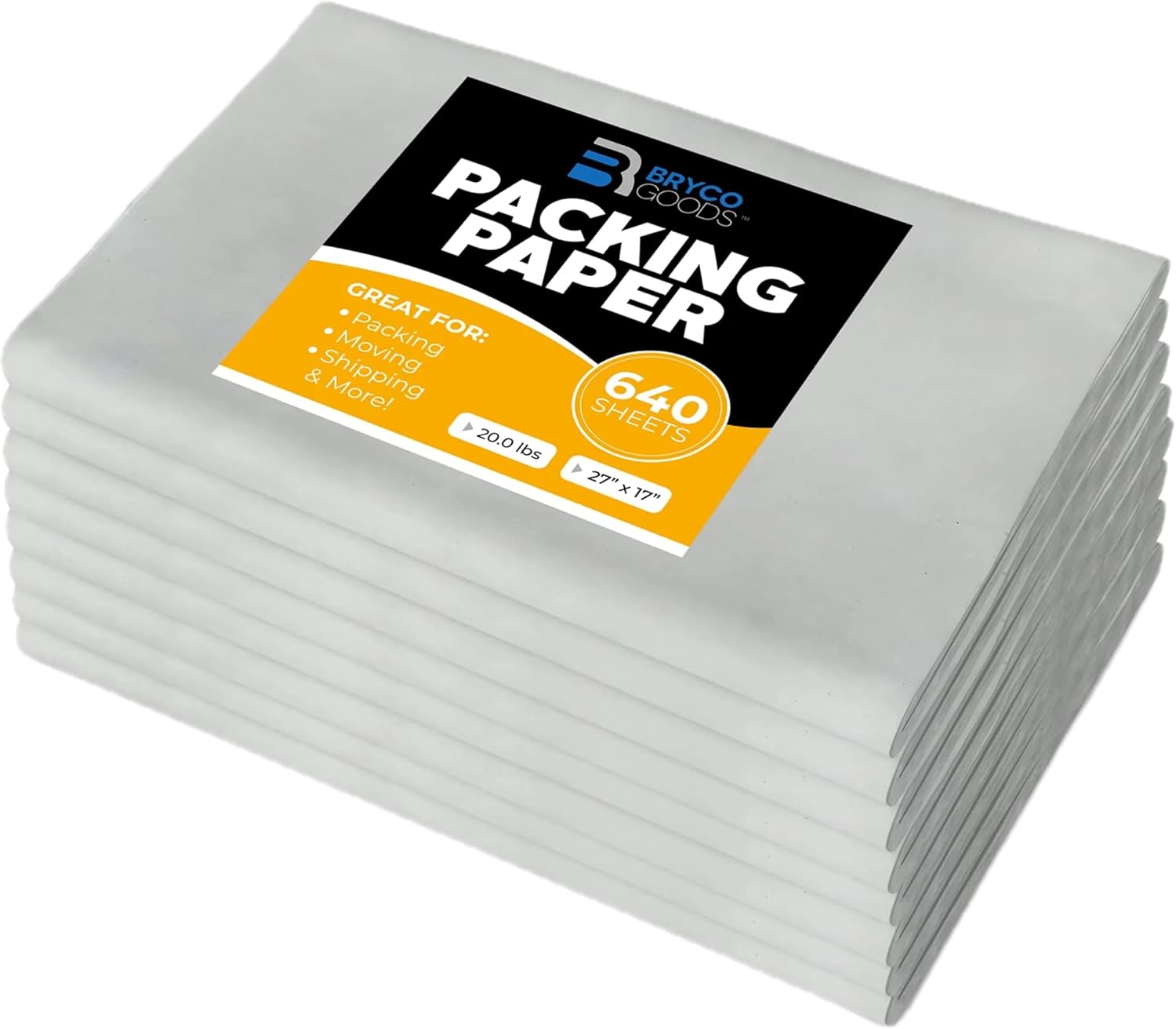 Bryco Goods Packing Paper Sheets for Moving - 20lb...