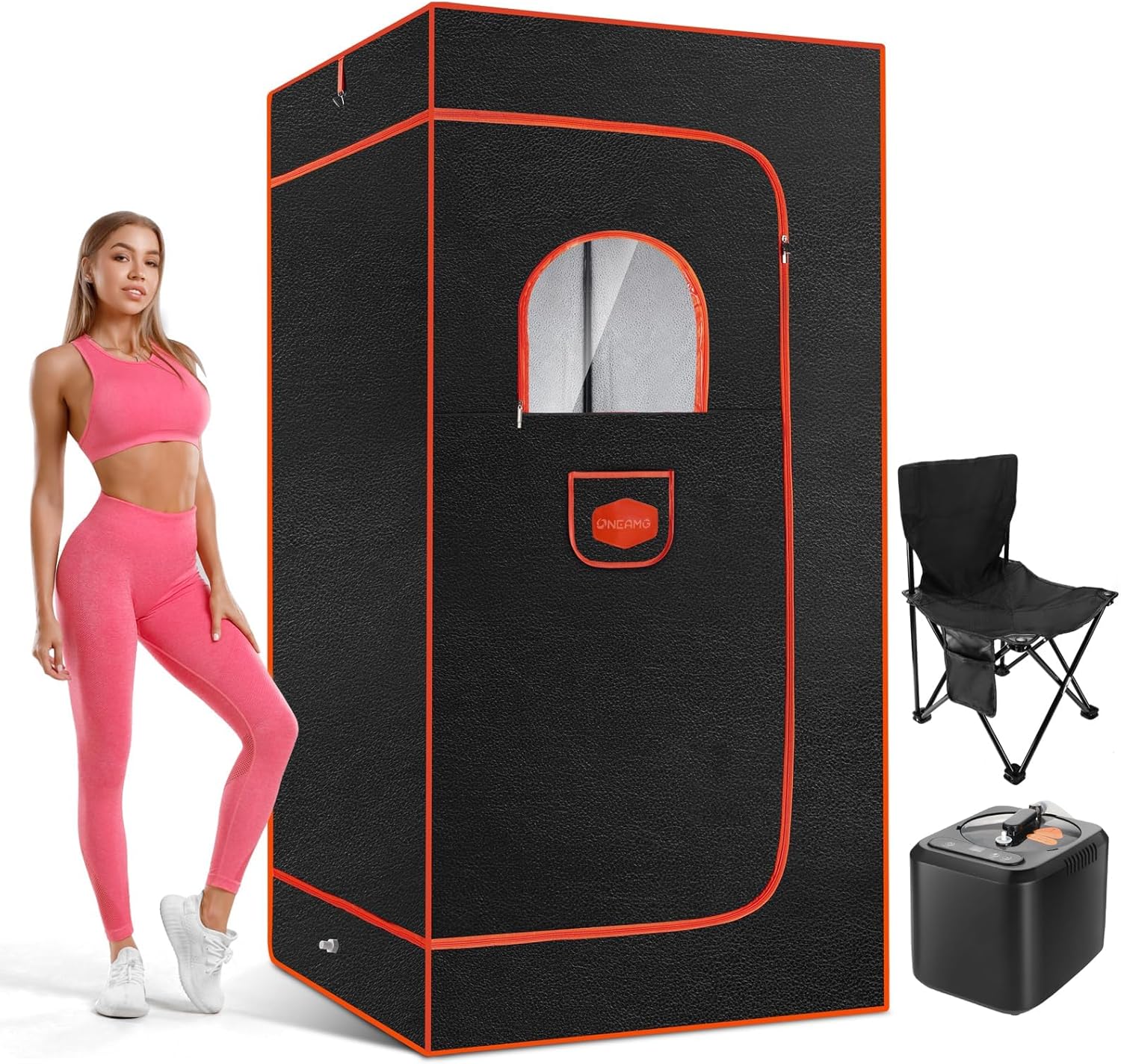 Sauna, Portable Sauna Box, Portable Sauna for Home, Steam Sauna with 3L 1000W St...