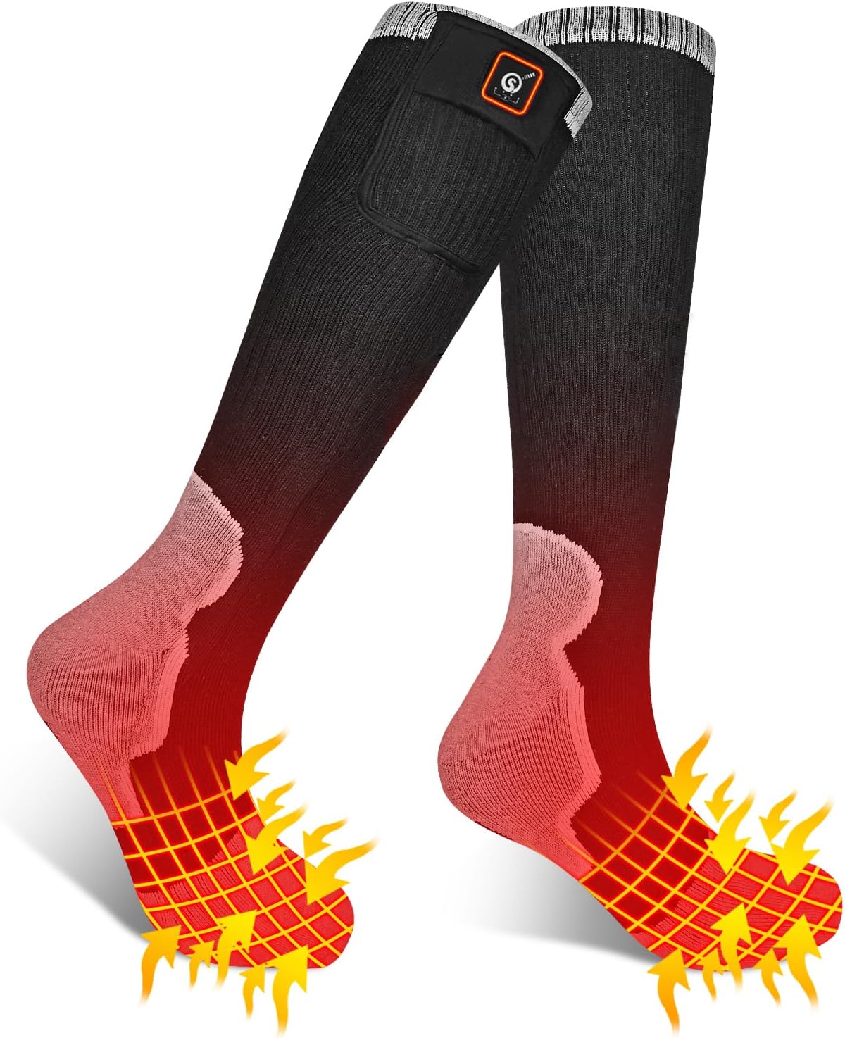 Heated Socks for Men Women, Electric Socks with 7.4V 2200mAh Rechargeable Batter...