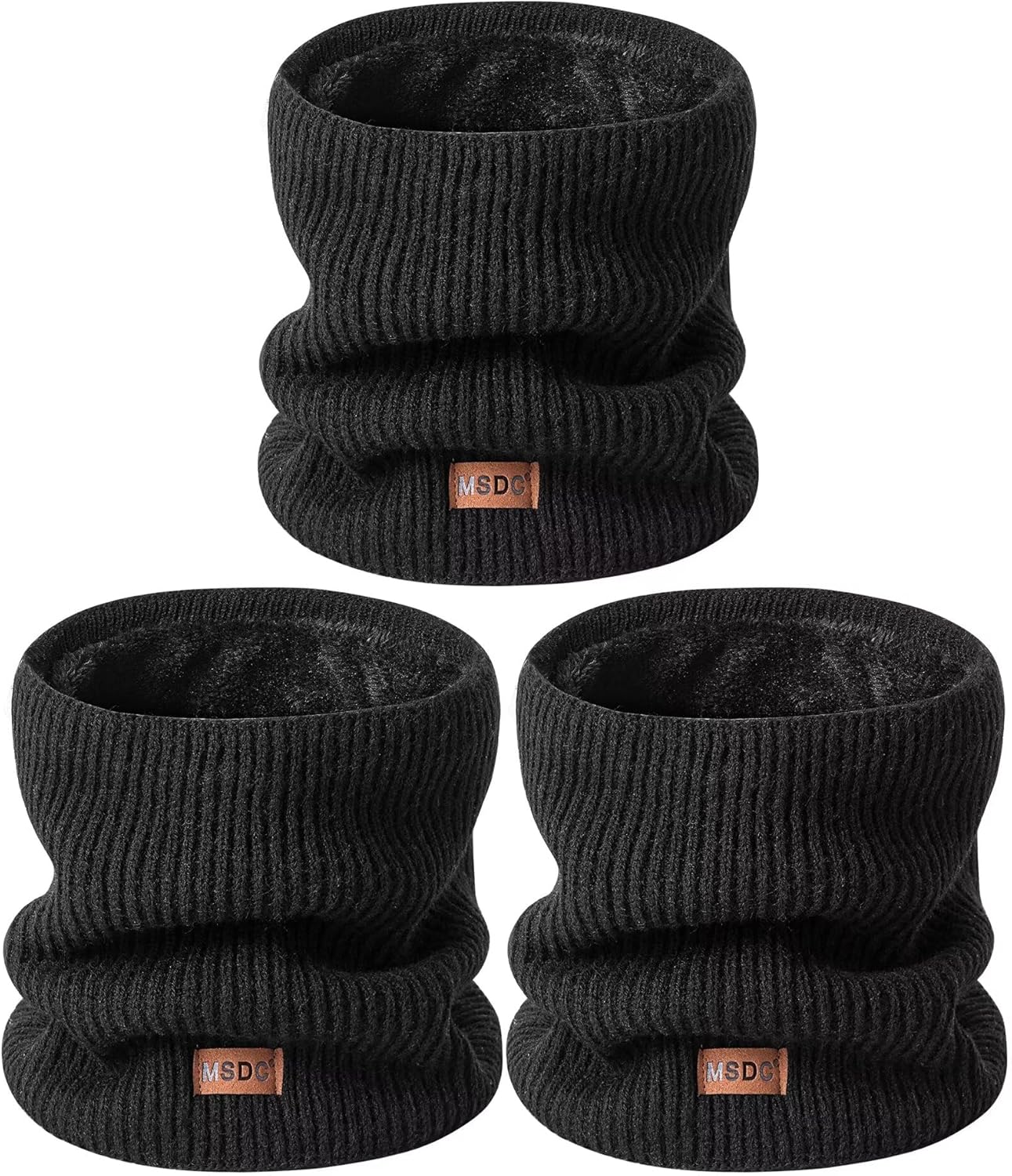 Winter Neck Gaiters for Men 3 Pack,Neck Warmer Men Women with Thermal Thick Warm...