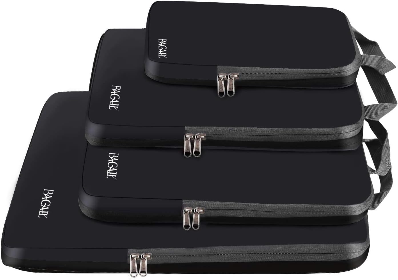 BAGAIL 4 Set/6 Set/8 Set Compression Packing Cubes Travel Accessories Expandable...