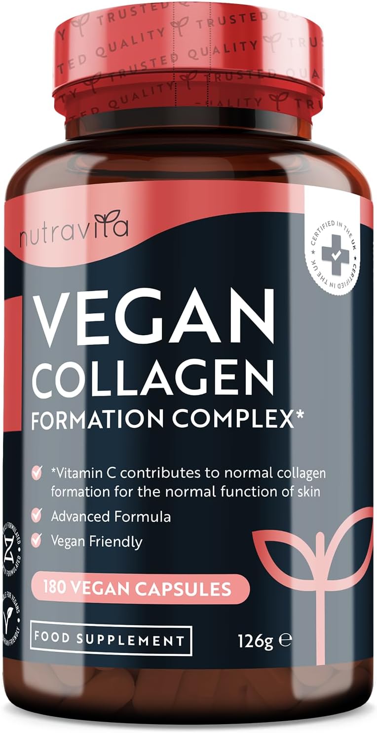Vegan Collagen 1000mg Advanced Superfood Blend - 180 Capsules (3 Month Supply) -...