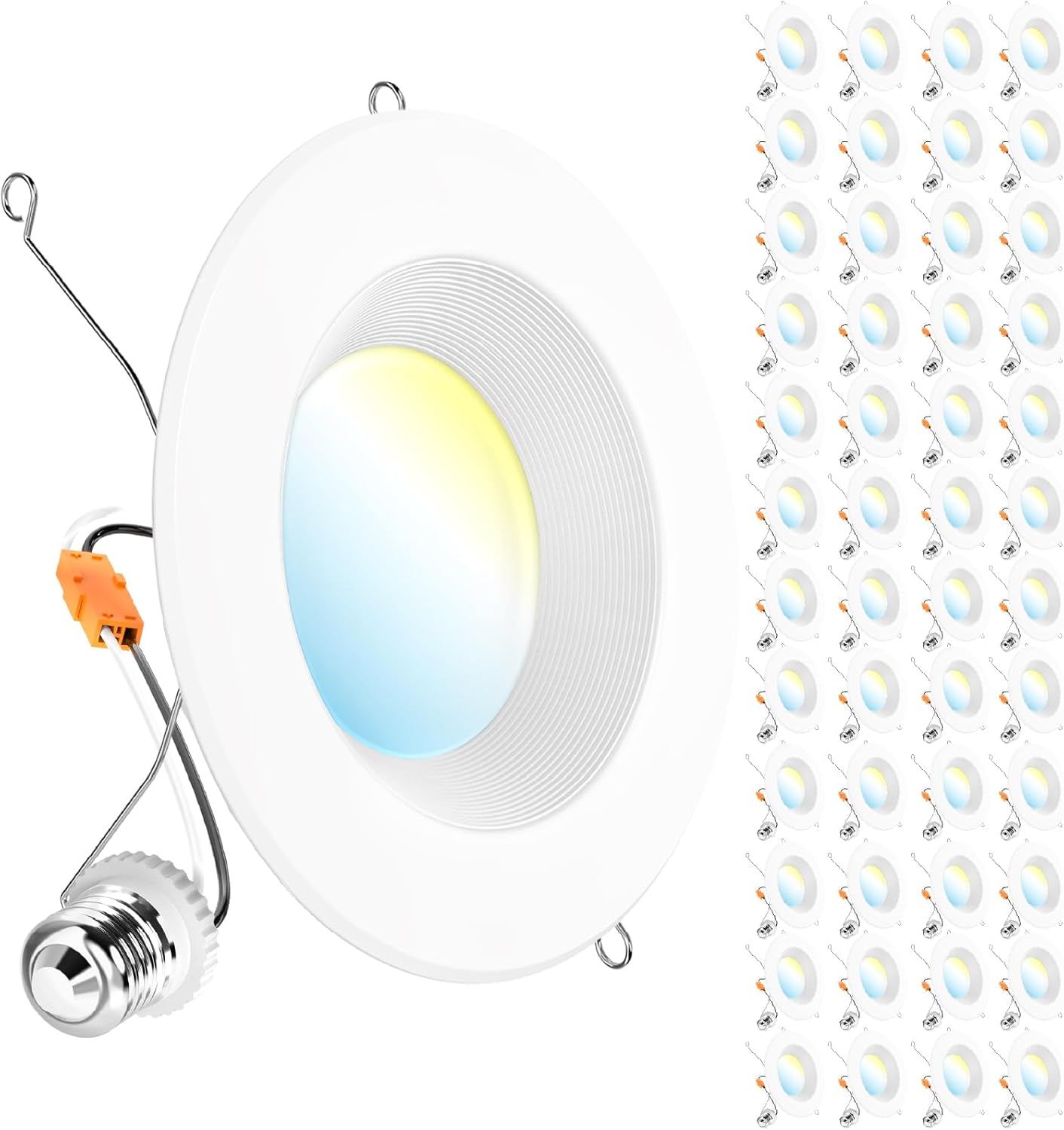 Sunco 48 Pack 5CCT Retrofit LED Recessed Lighting 6 Inch, 2700K/3000K/3500K/4000...