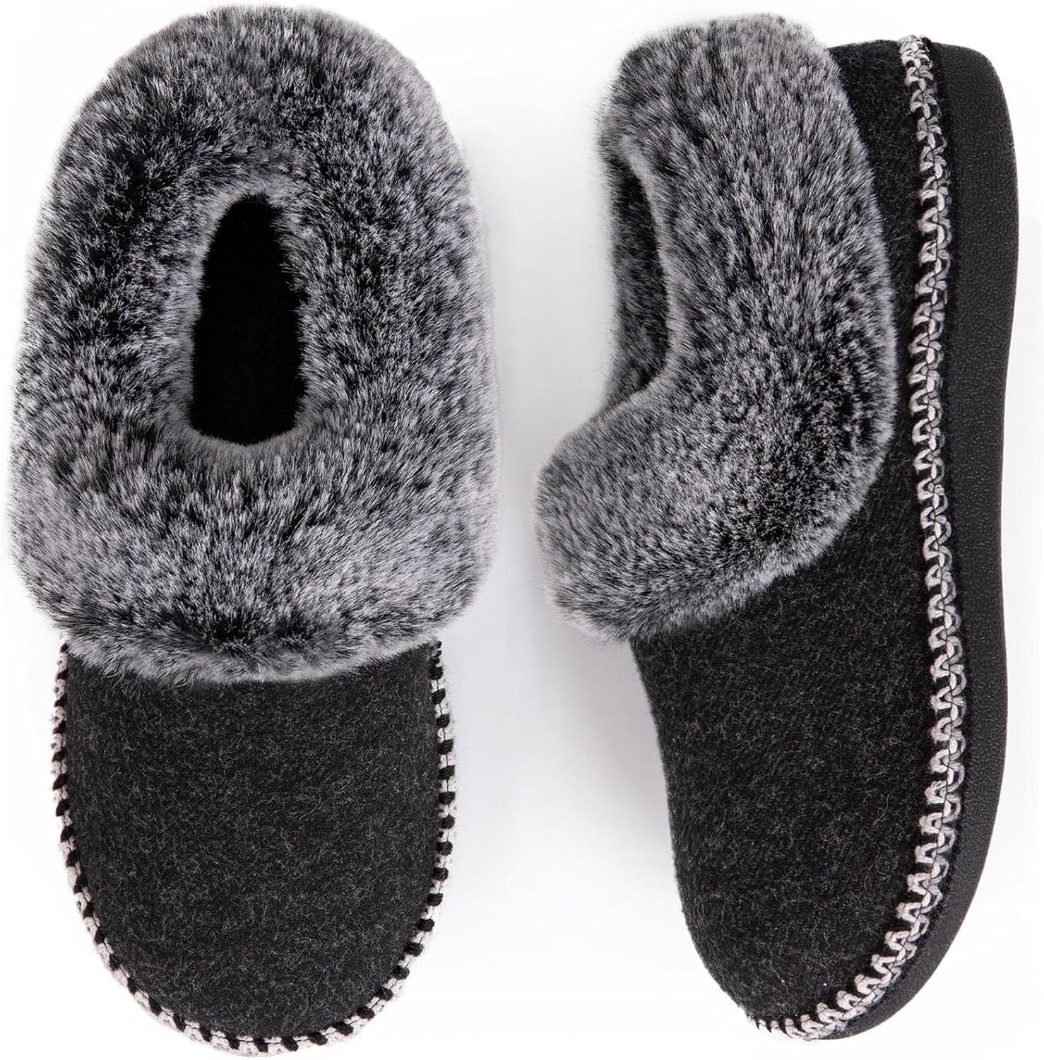 EverFoams Women's Bootie Slippers Warm Soft Comfy Memory Foam Non-slip Indoor Ho...