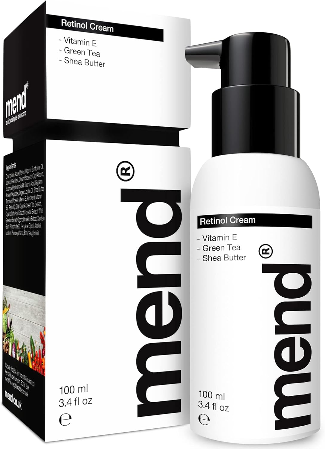 Retinol Cream for Men with QUICKsorb For 5x Faster Results & Hyaluronic Acid Ser...