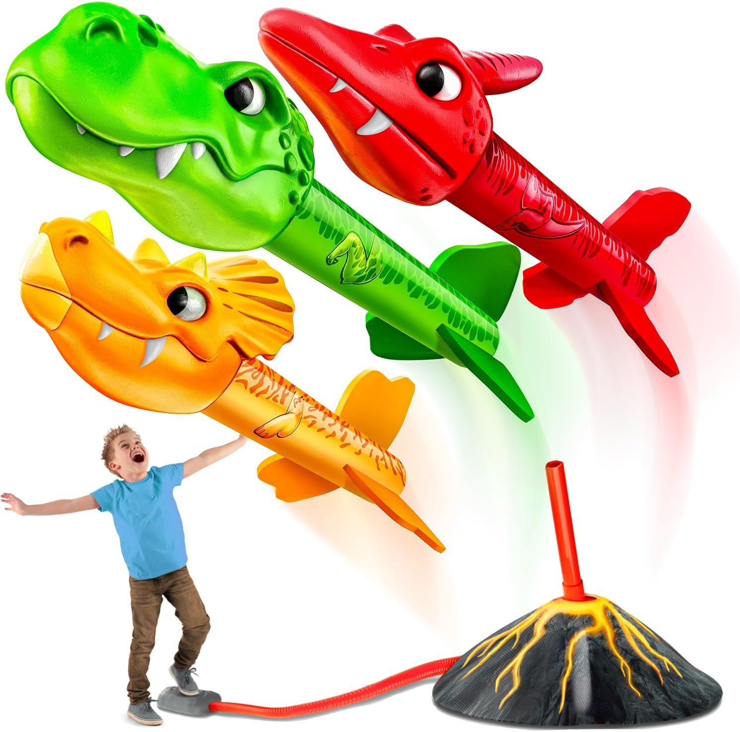 MindSprout Dino Blasters, Rocket Launcher for Kids...