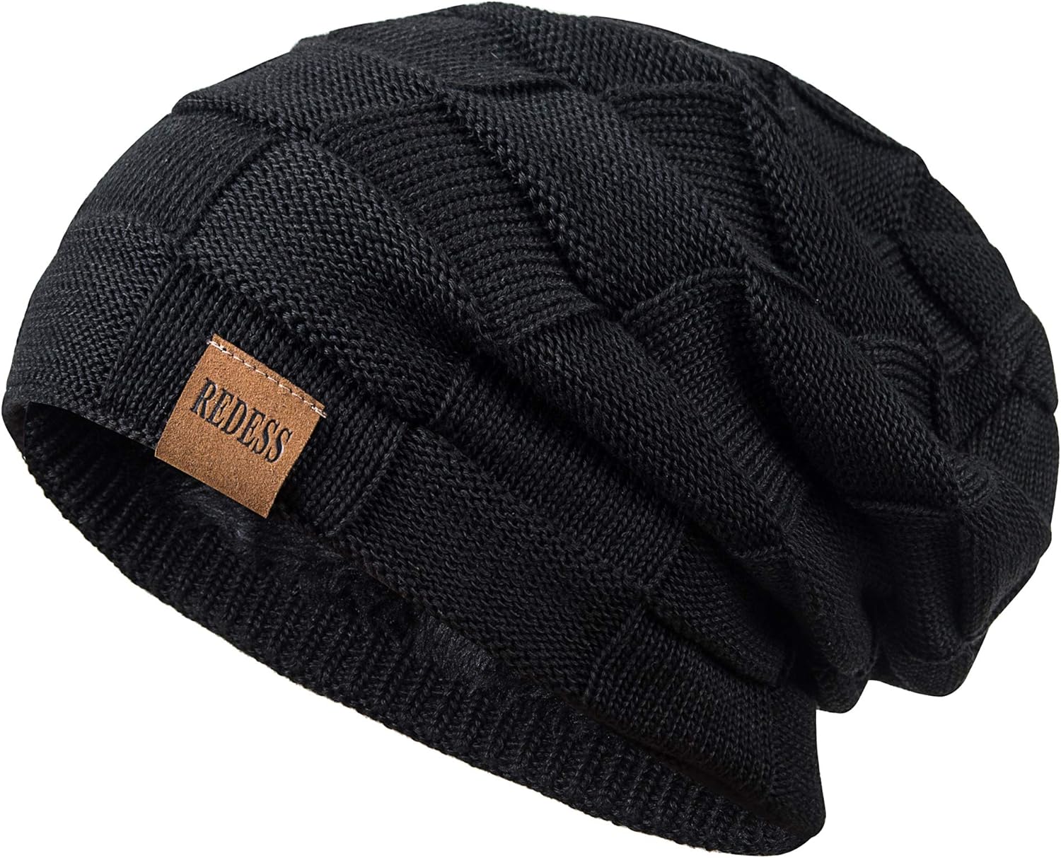 REDESS Beanie Hat for Men and Women Winter Warm Hats Knit Slouchy Thick Skull Ca...
