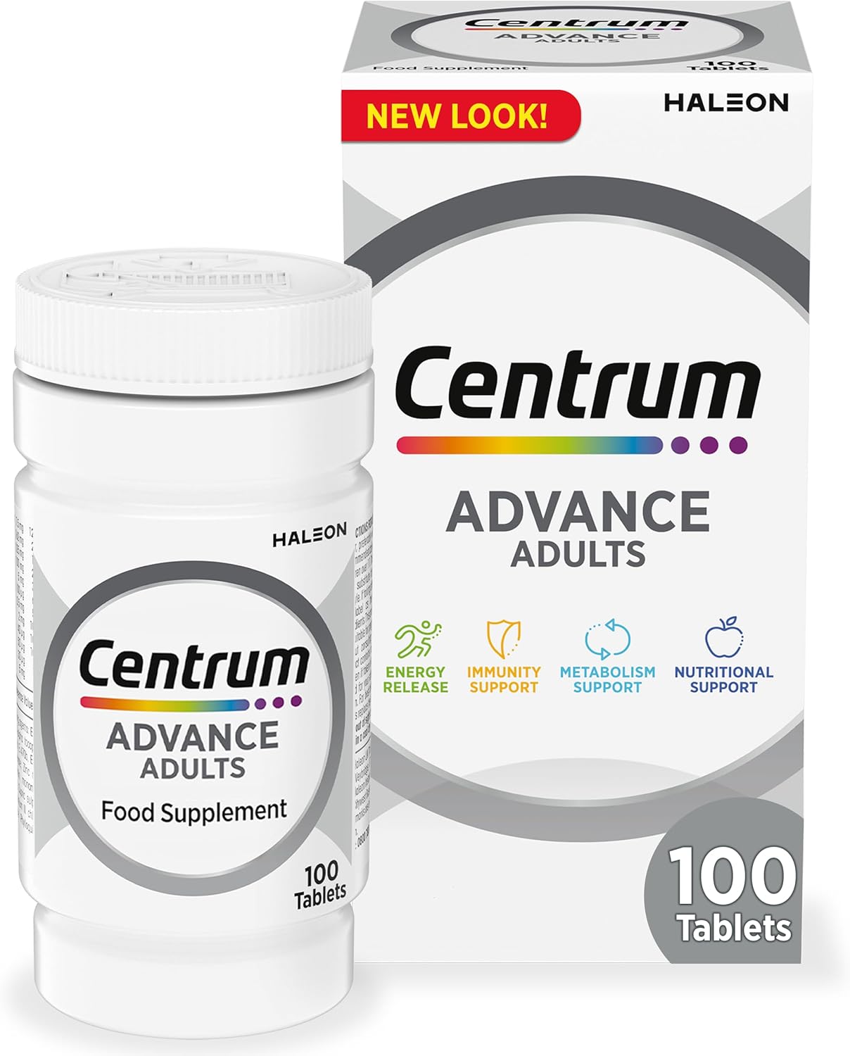 Centrum Advance Multivitamin Tablets for Men and Women, 100 Tablets, Vitamins wi...