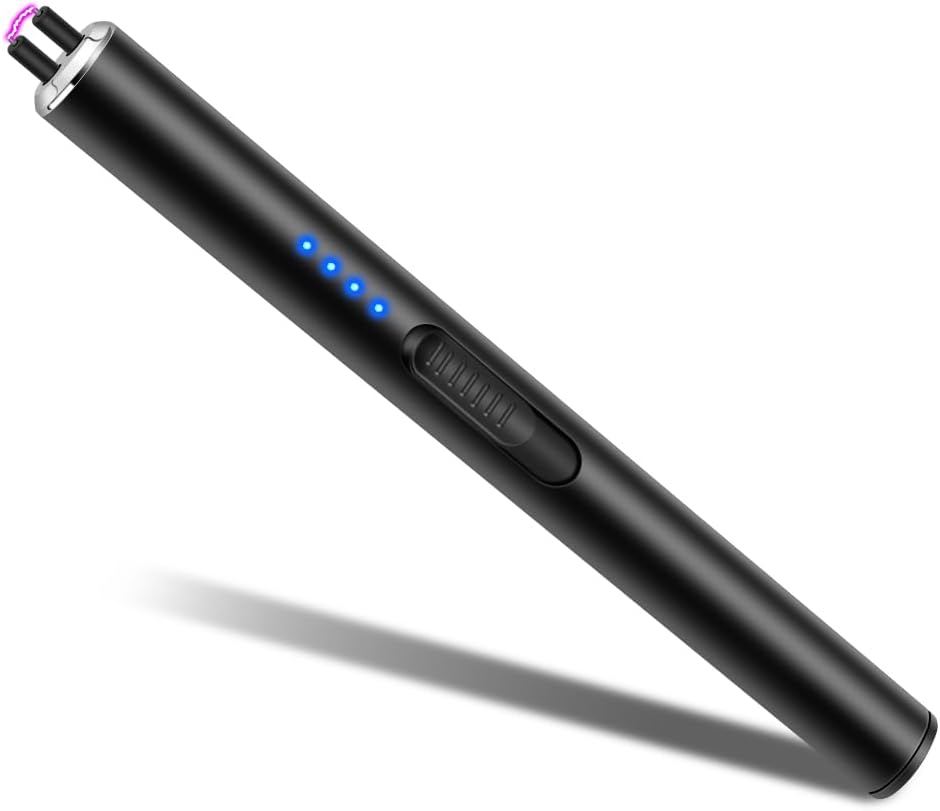 Candle Lighter Electric Lighter USB C Rechargeable Long Lighter Flameless Plasma...