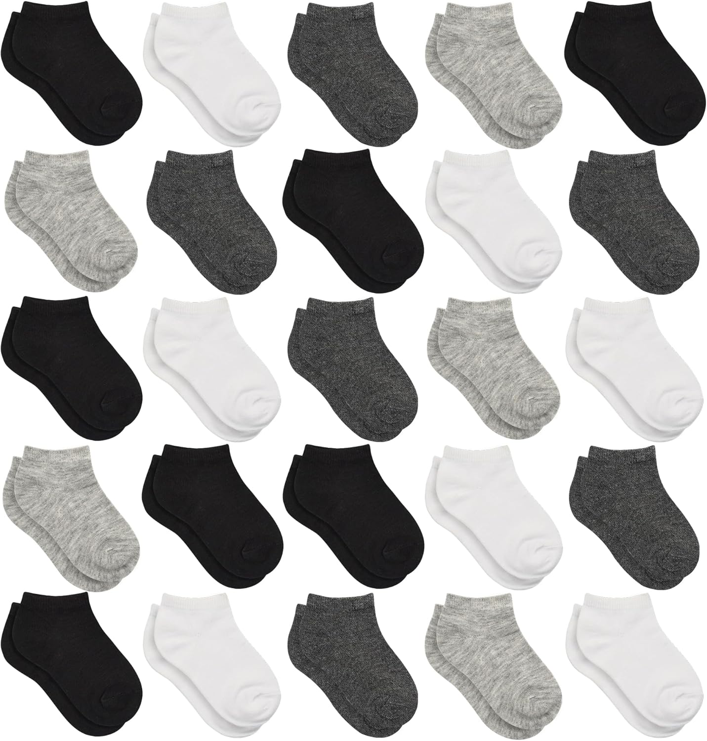 Kids Socks, 25 Pairs Toddler Socks Low Cut for Boys Girls(0-14 Years Old), 25 Pa...