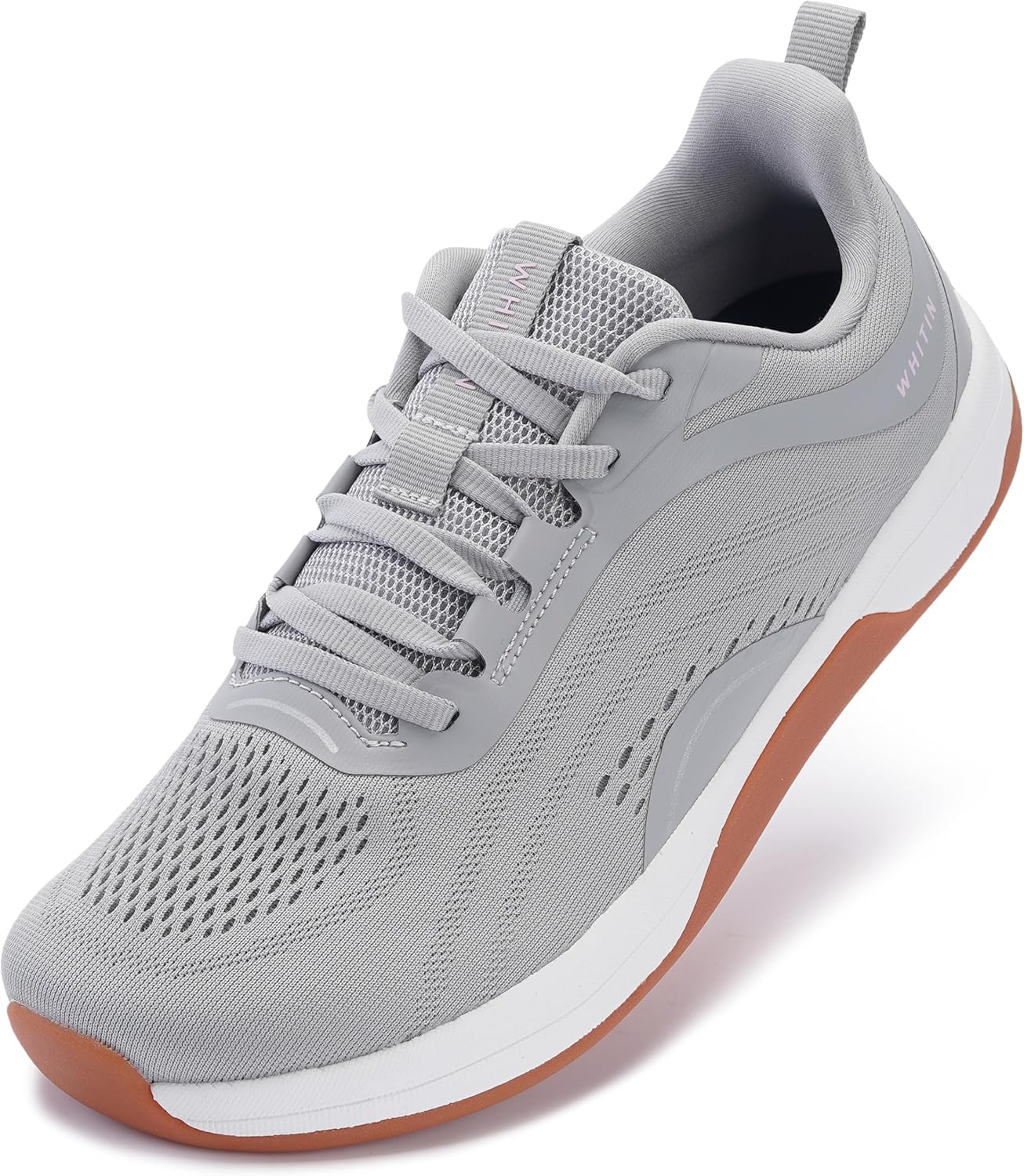 WHITIN Women's Wide Toe Box Road Running Shoe + Zero Drop 8.5 Grey Gum