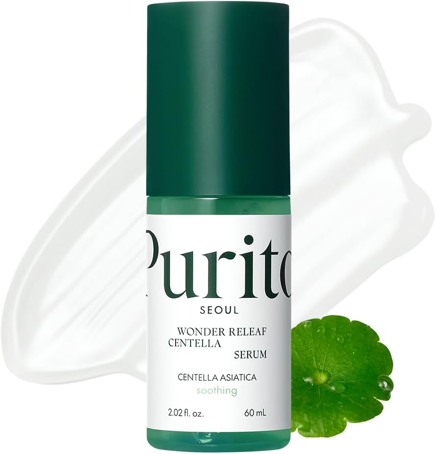 PURITO Centella Serum, Korean Centella, for All Skin Types, Ampoule, Soothing, C...