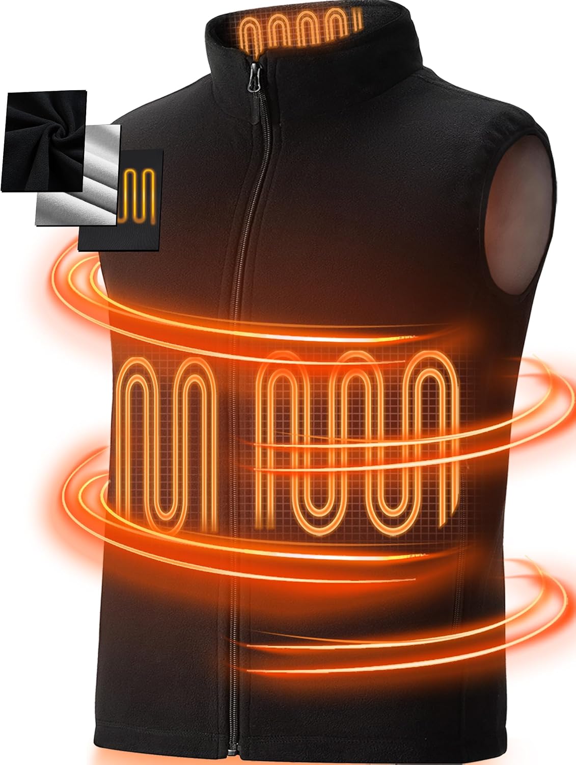 SOLJIKYE Heated Gilet for Men, Electric Heated Vest Men with 3 Temperature, Heat...