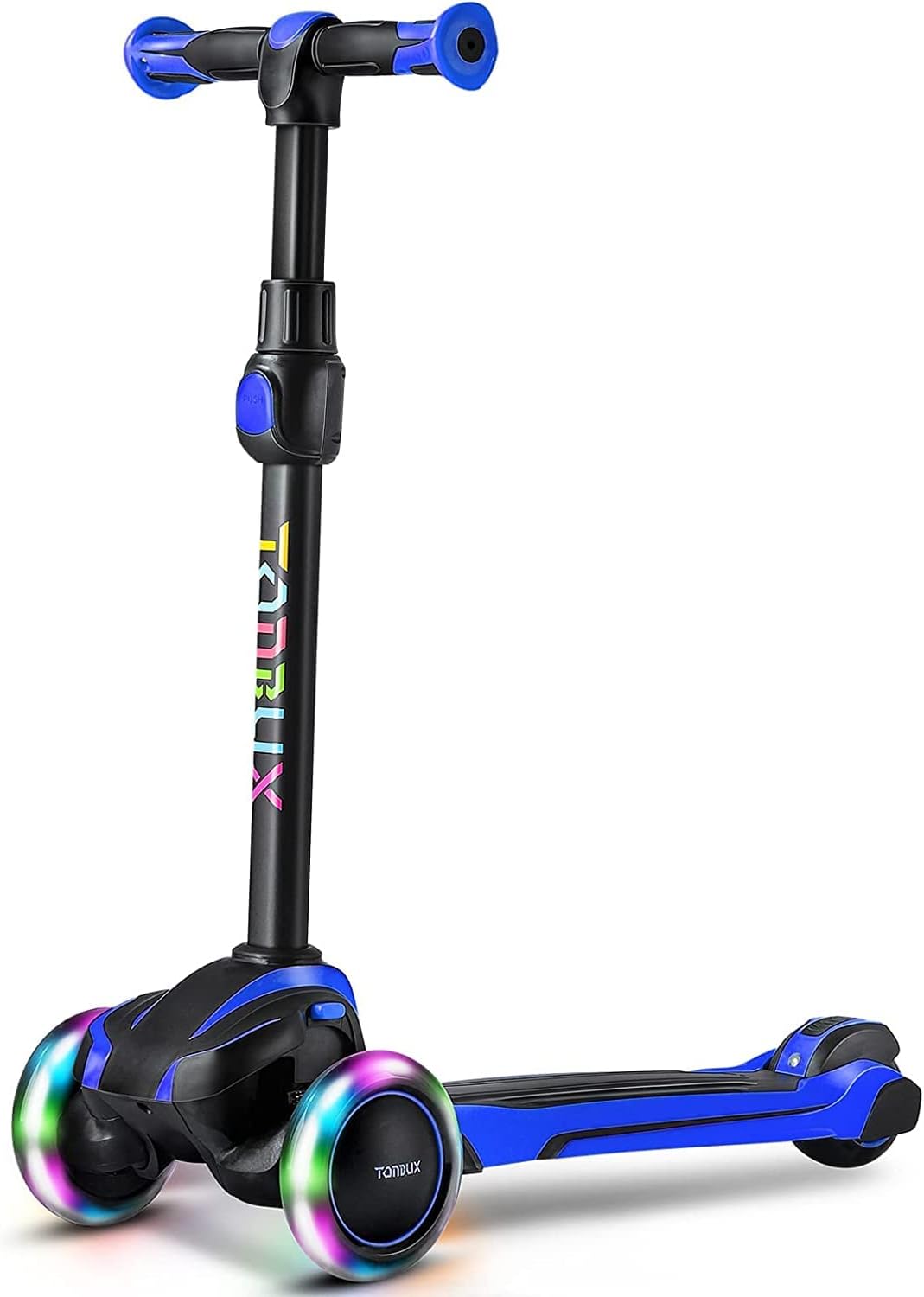 TONBUX Kids Scooter for Age 3-12, Toddler Scooter with 4 Adjustable Heights, Lig...